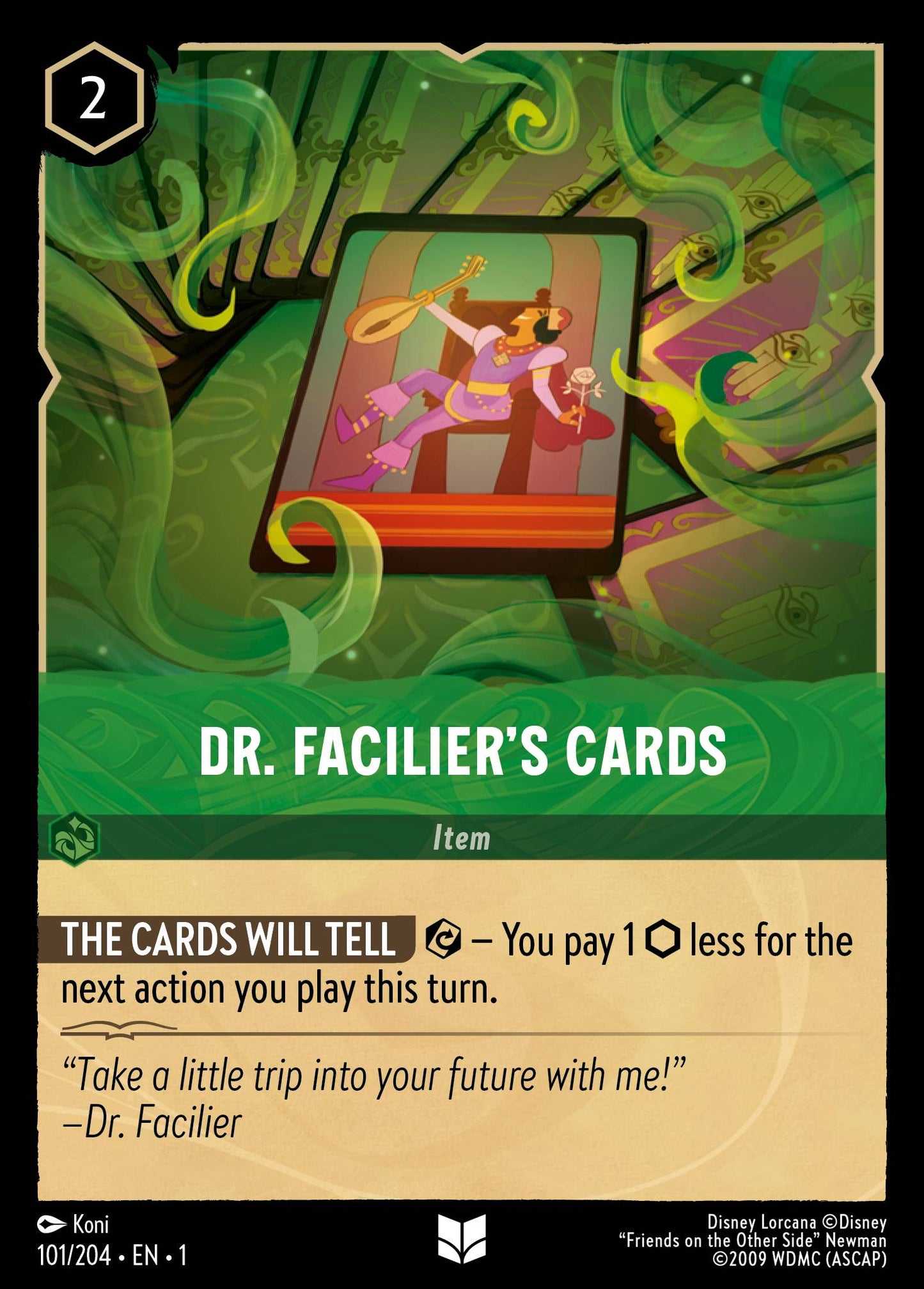 Dr. Facilier's Cards - Uncommon Lorcana Card