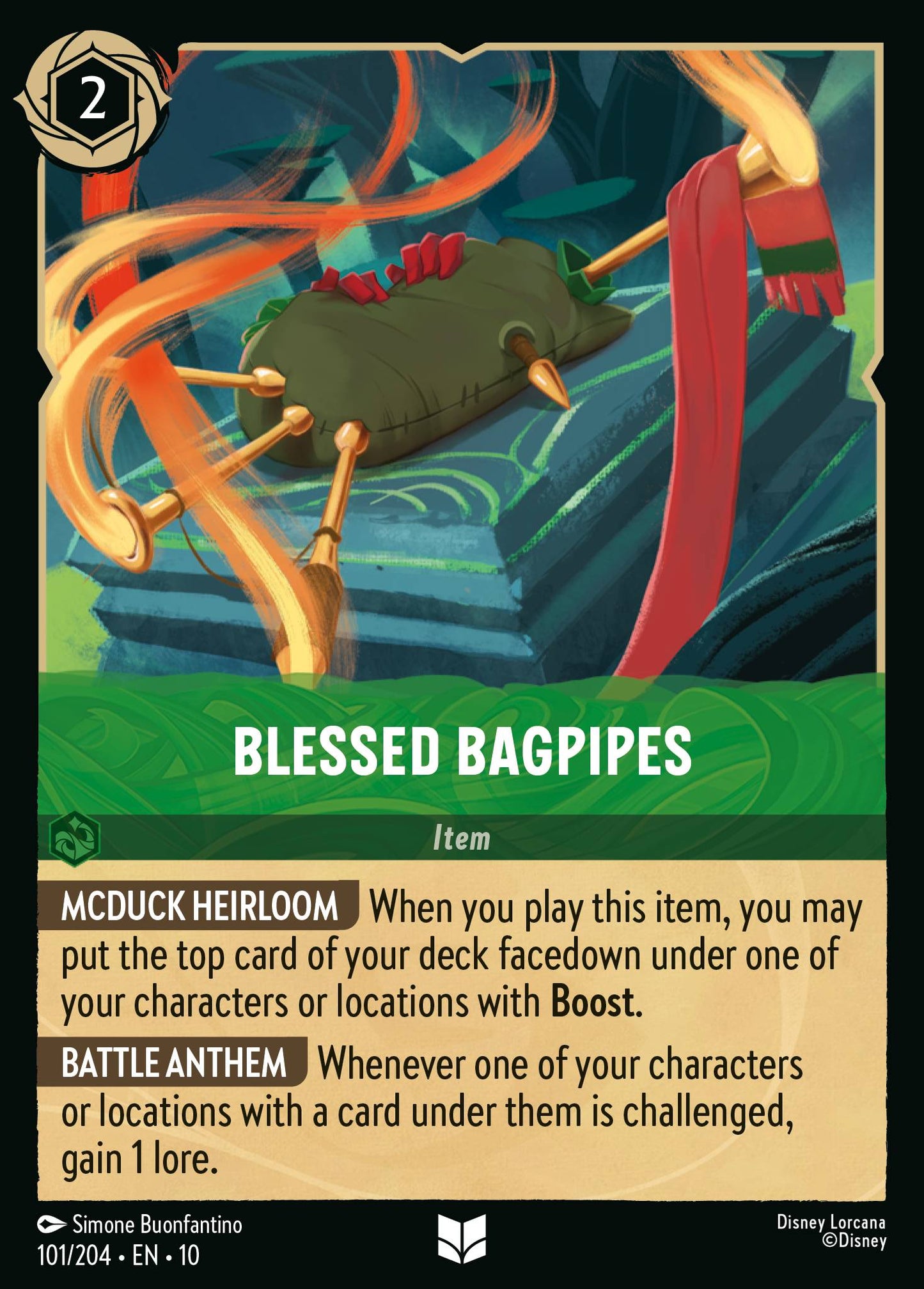 Blessed Bagpipes - Uncommon Lorcana Card
