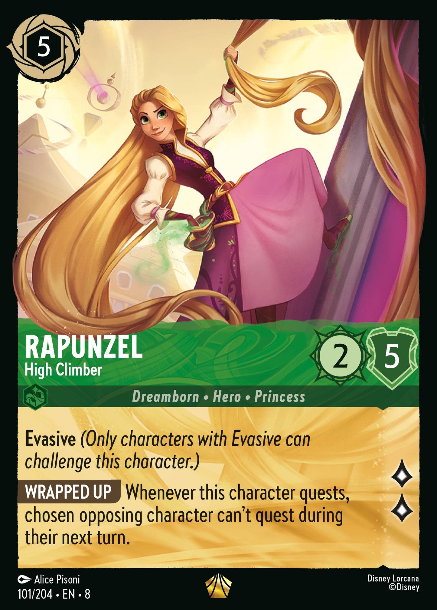 Rapunzel - High Climber - Legendary Lorcana Card