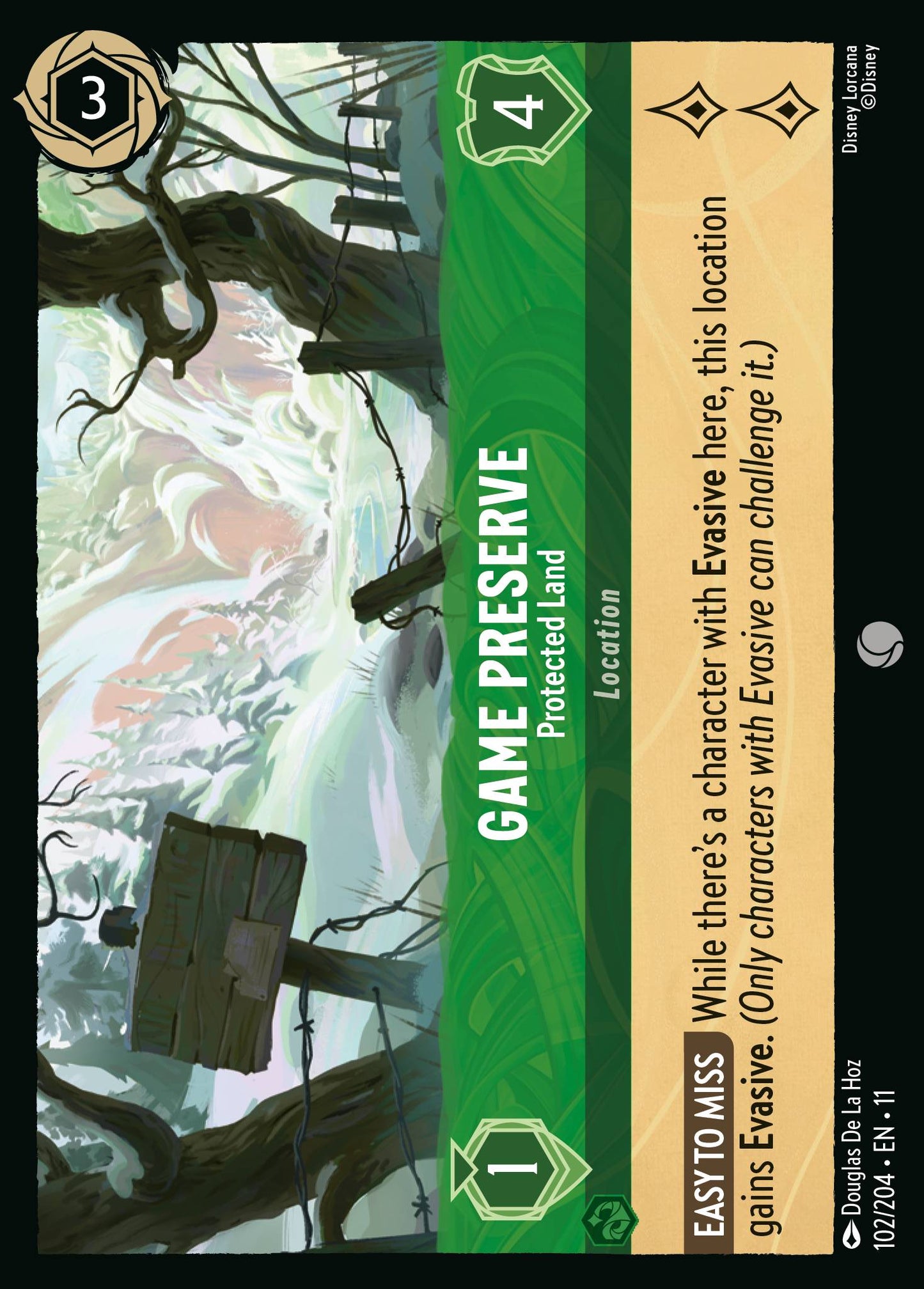 Game Preserve - Protected Land - Common Lorcana Card