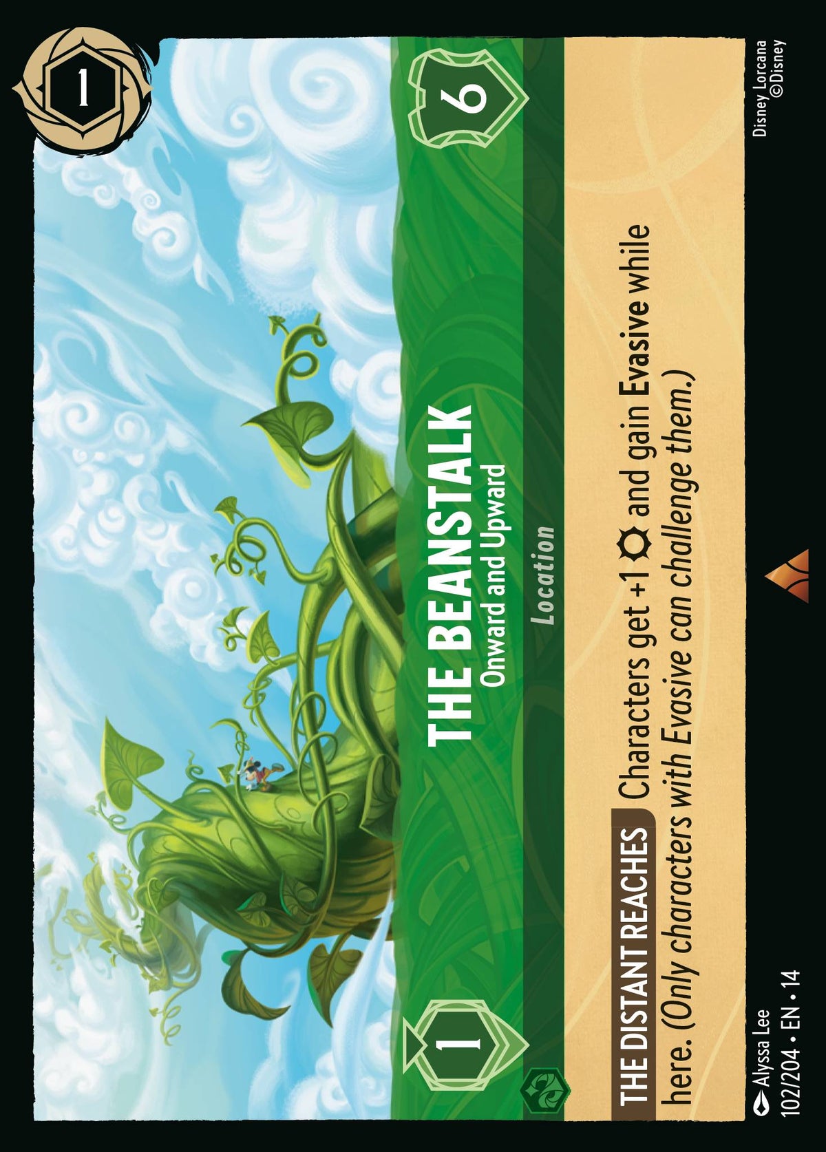 The Beanstalk - Onward and Upward - Rare Lorcana Card