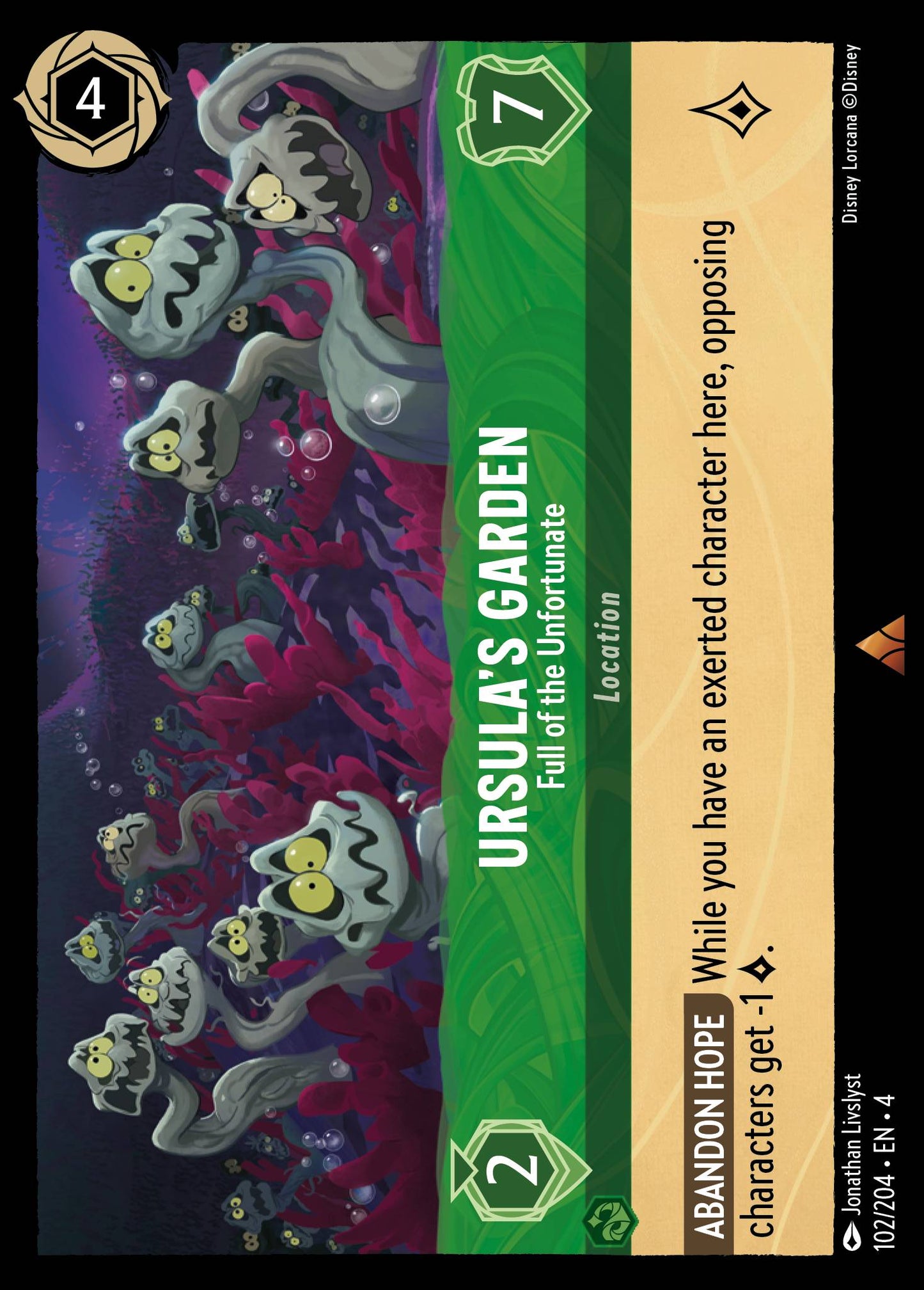 Ursula's Garden - Full of the Unfortunate - Rare Lorcana Card