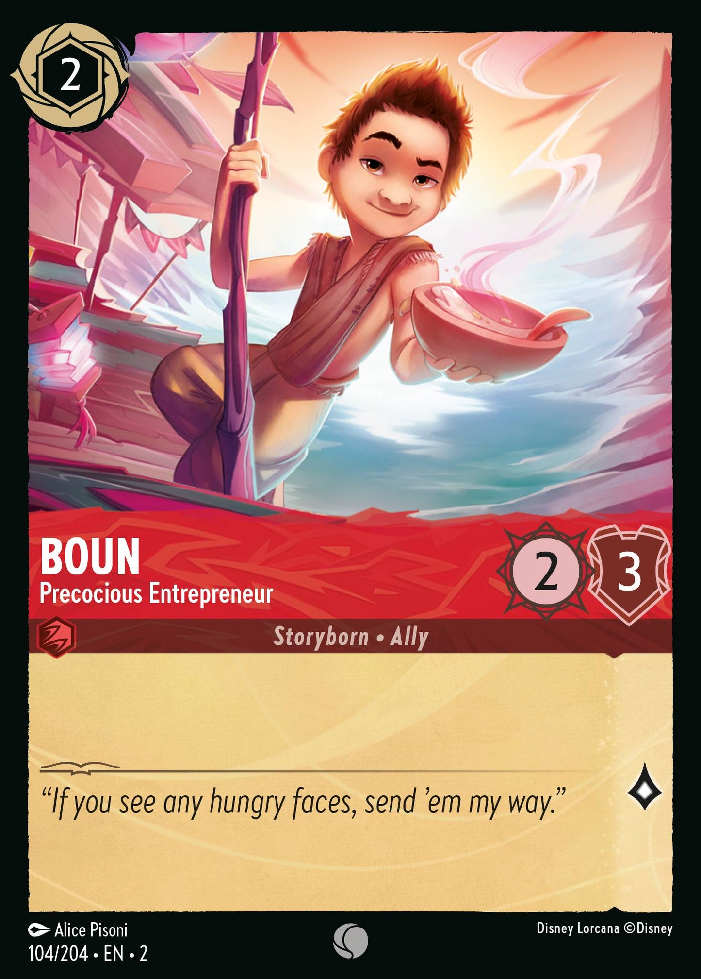 Boun - Precocious Entrepreneur - Common Lorcana Card