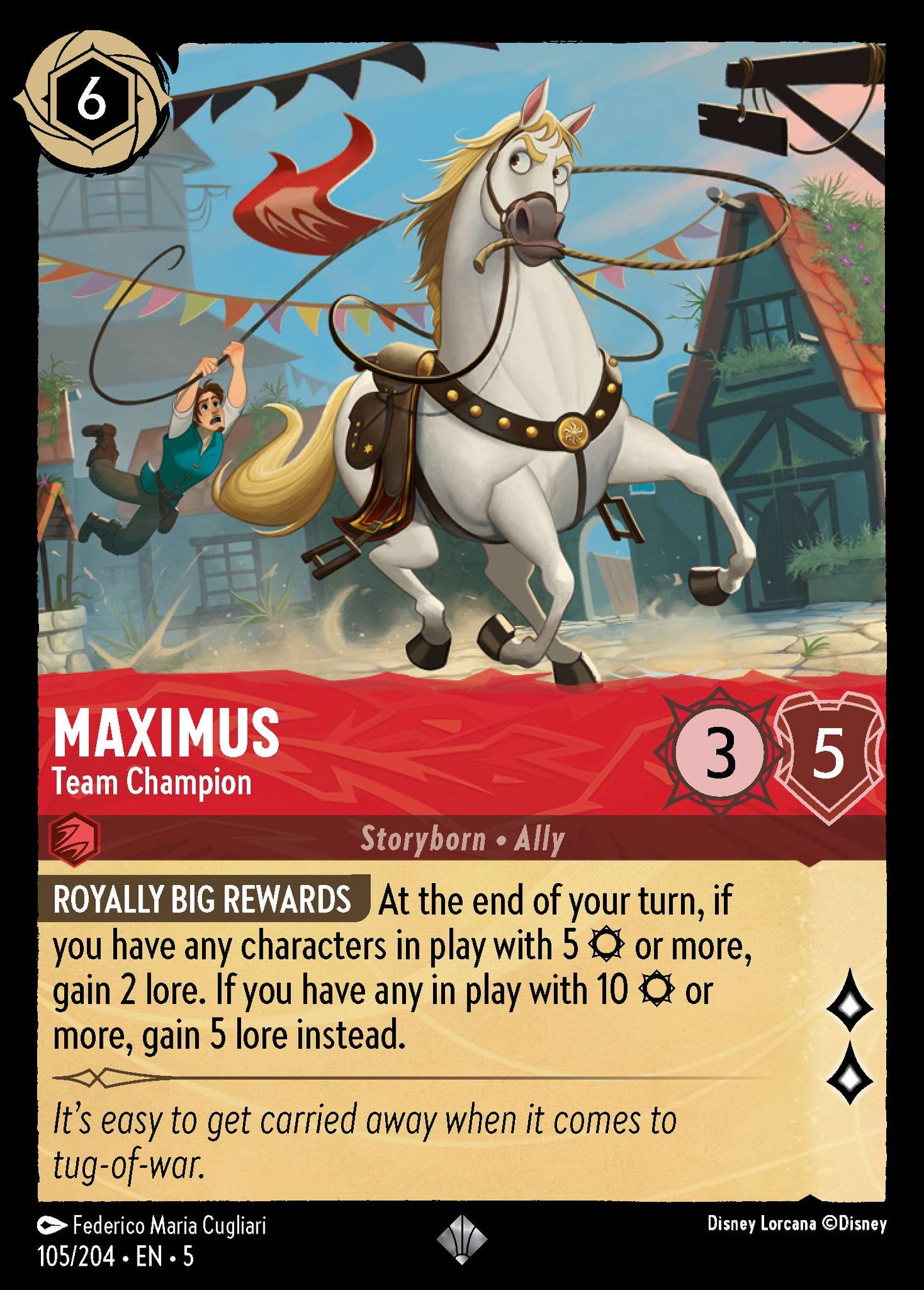 Maximus - Team Champion - Super Rare Lorcana Card