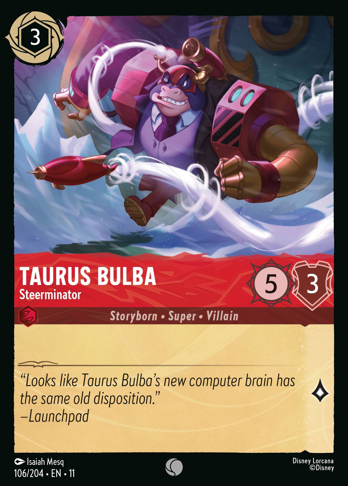 Taurus Bulba - Steerminator - Common Lorcana Card