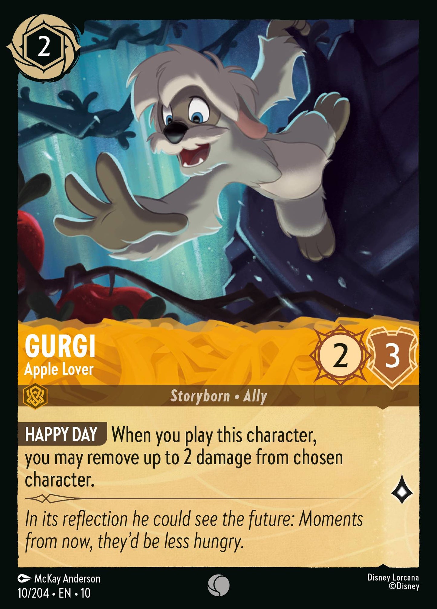 Gurgi - Apple Lover - Common Lorcana Card