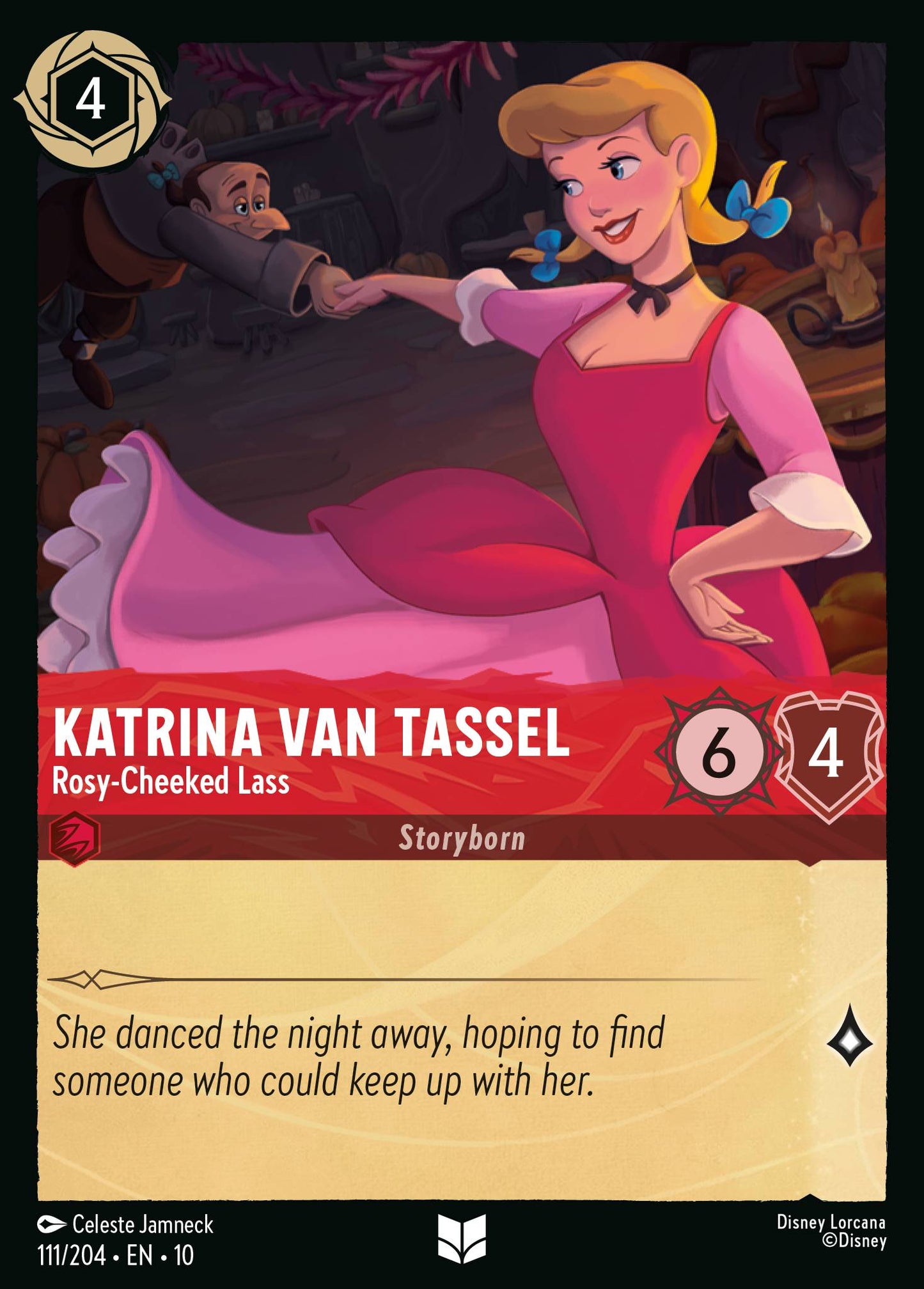 Katrina Van Tassel - Rosy-Cheeked Lass - Uncommon Lorcana Card