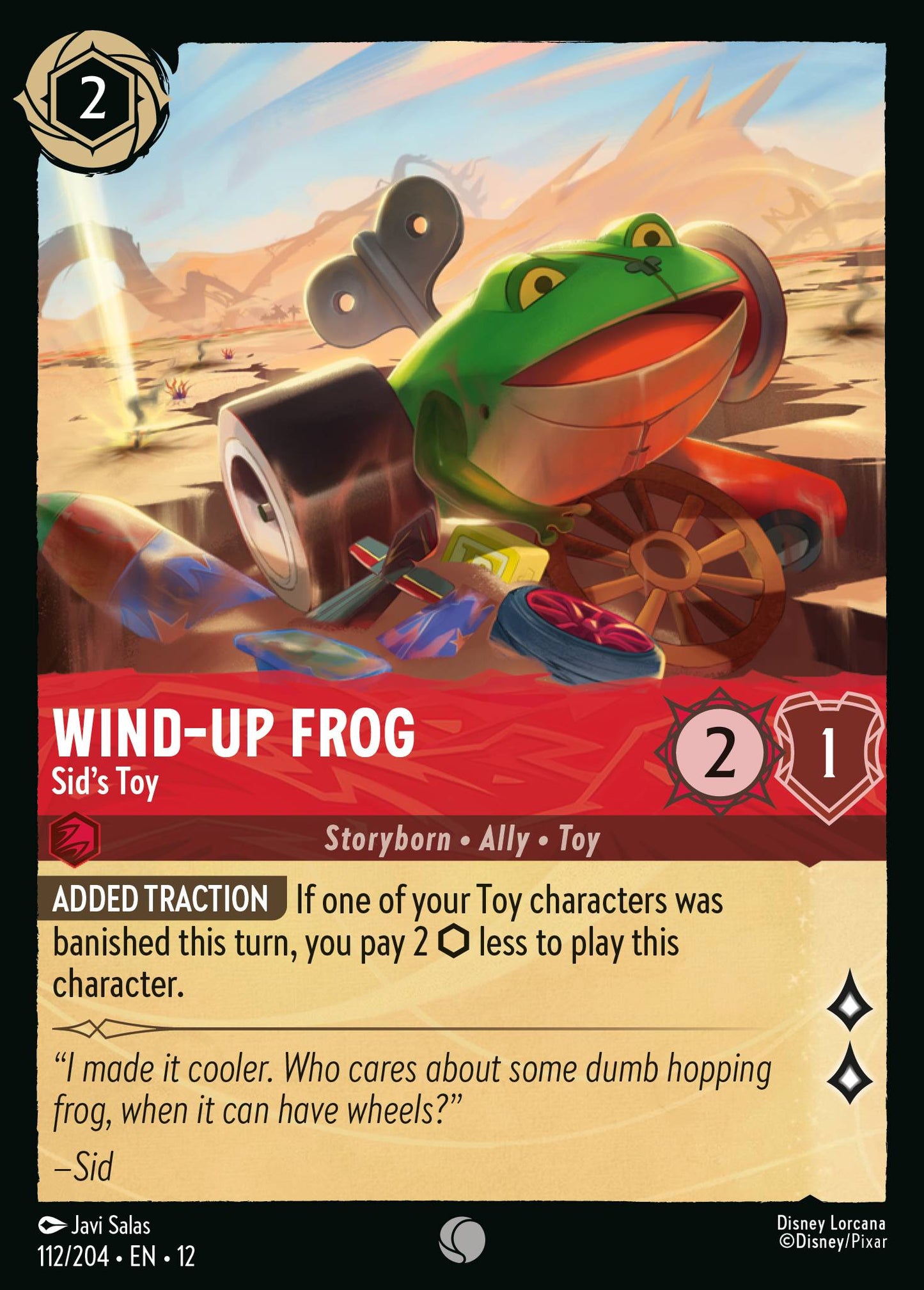 Wind-Up Frog - Sid's Toy - Common Lorcana Card