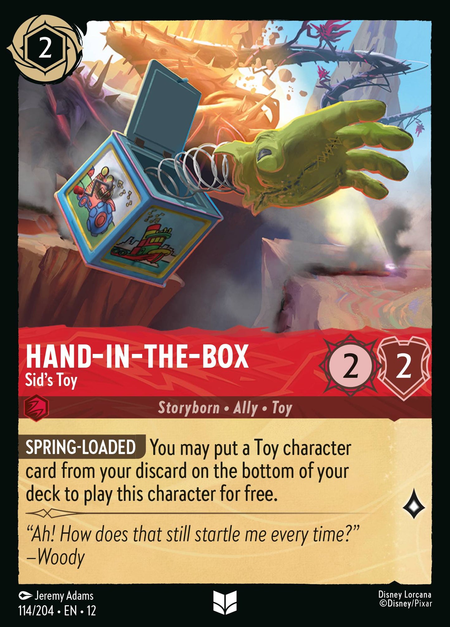 Hand-in-the-Box - Sid's Toy - Uncommon Lorcana Card