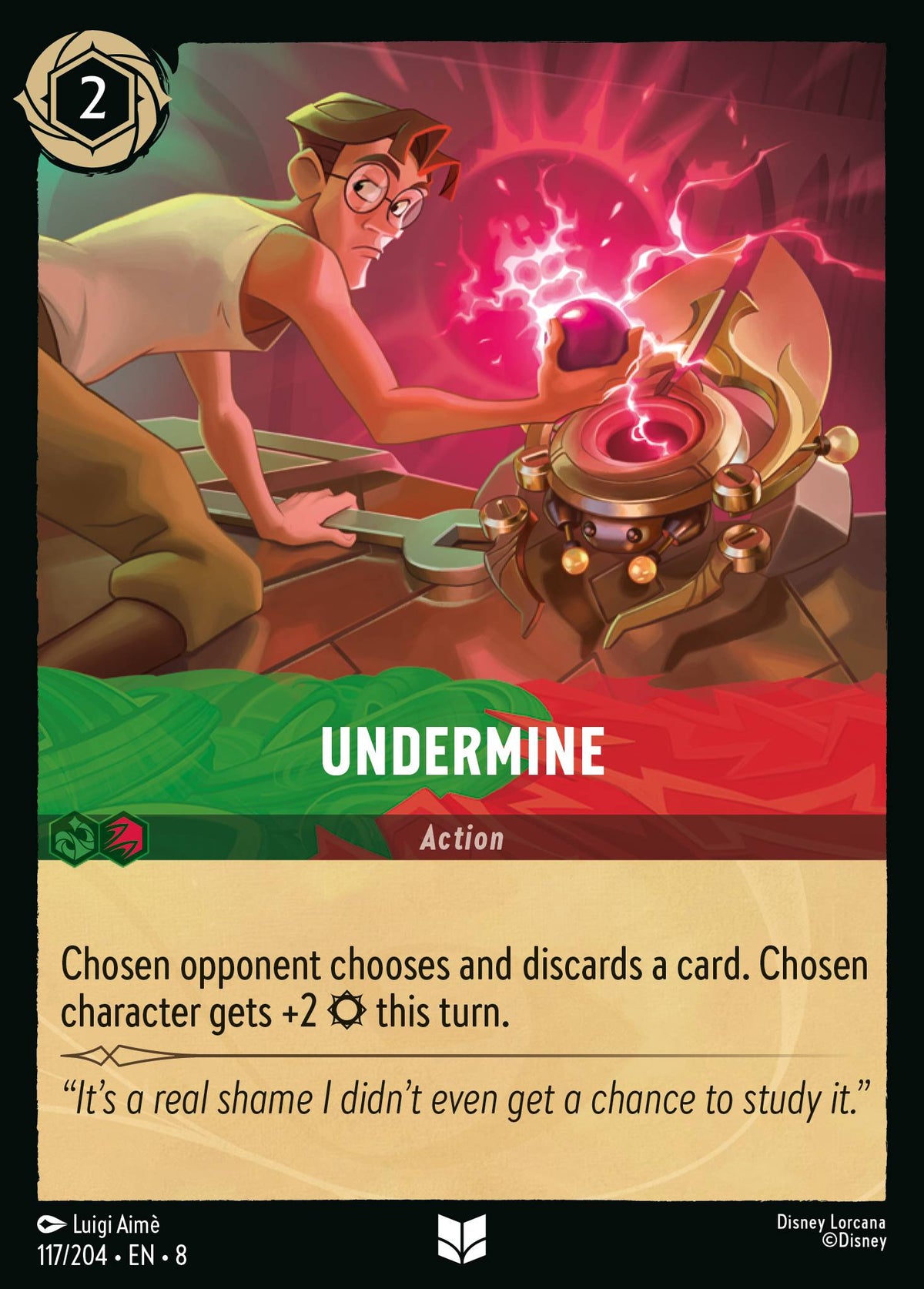 Undermine - Uncommon Lorcana Card