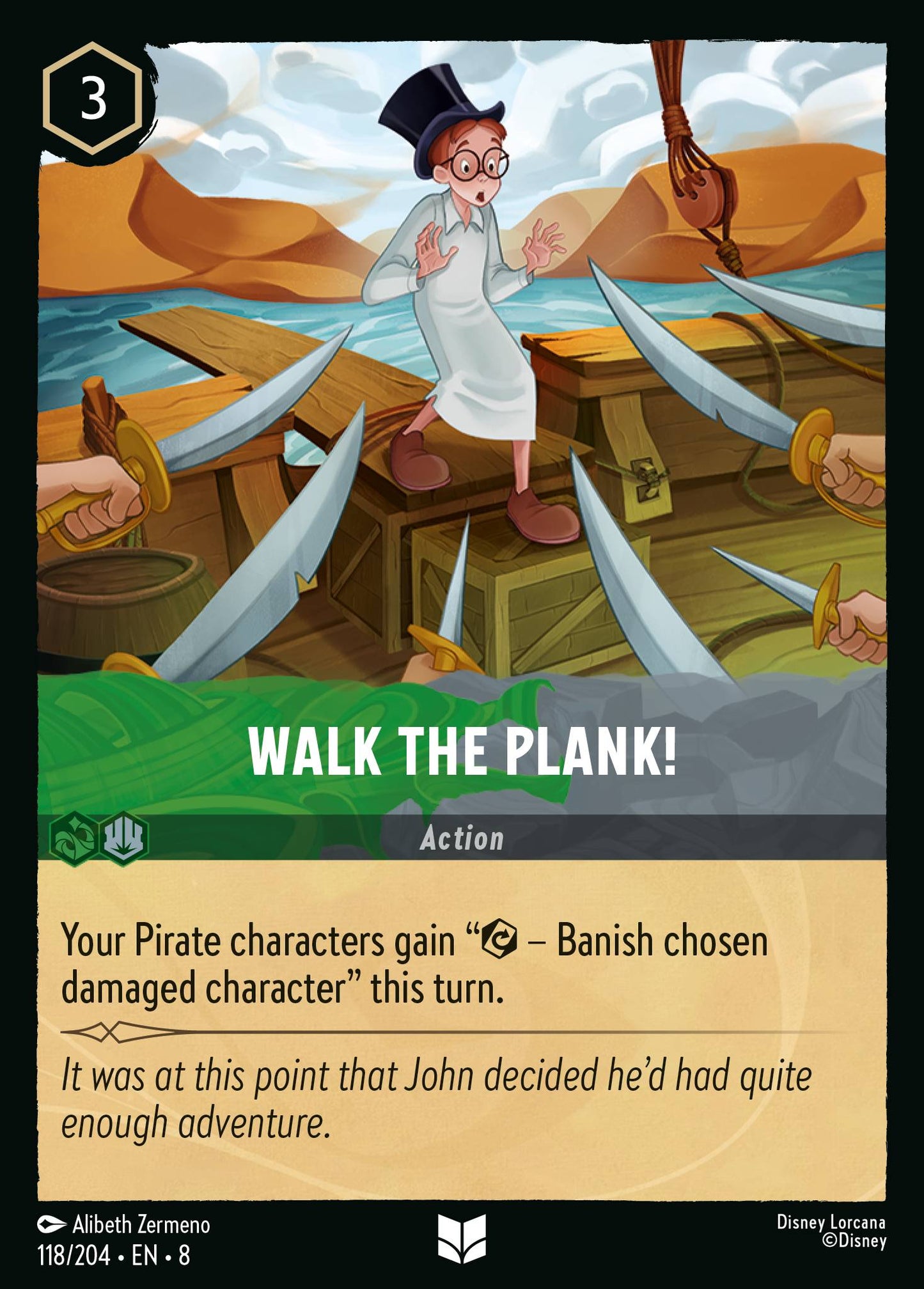 Walk the Plank - Uncommon Lorcana Card