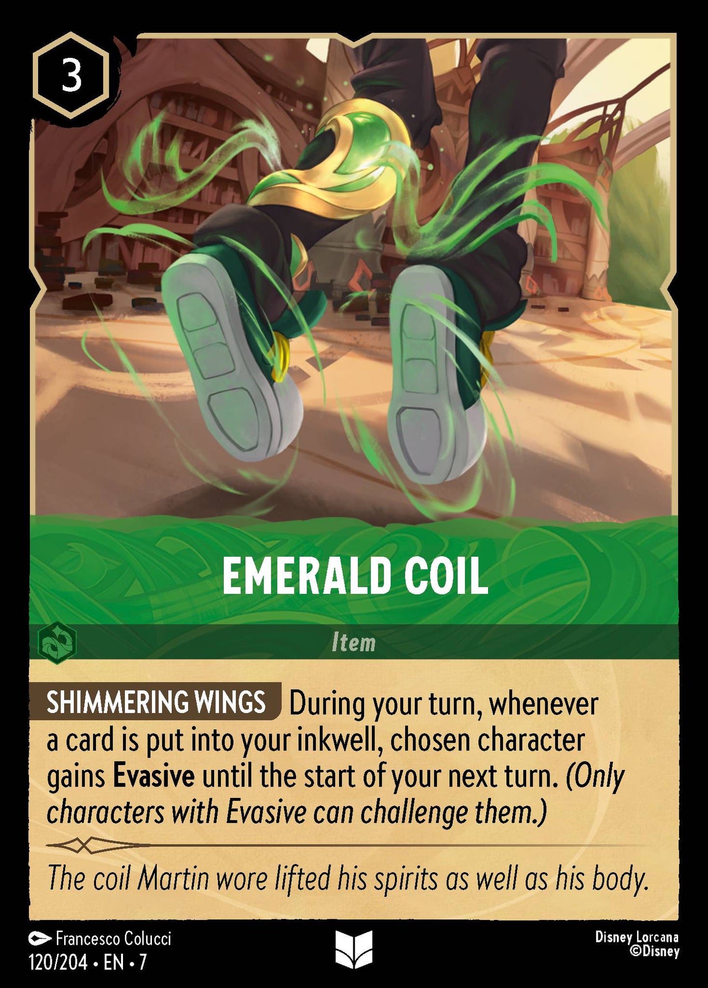 Emerald Coil - Uncommon Lorcana Card