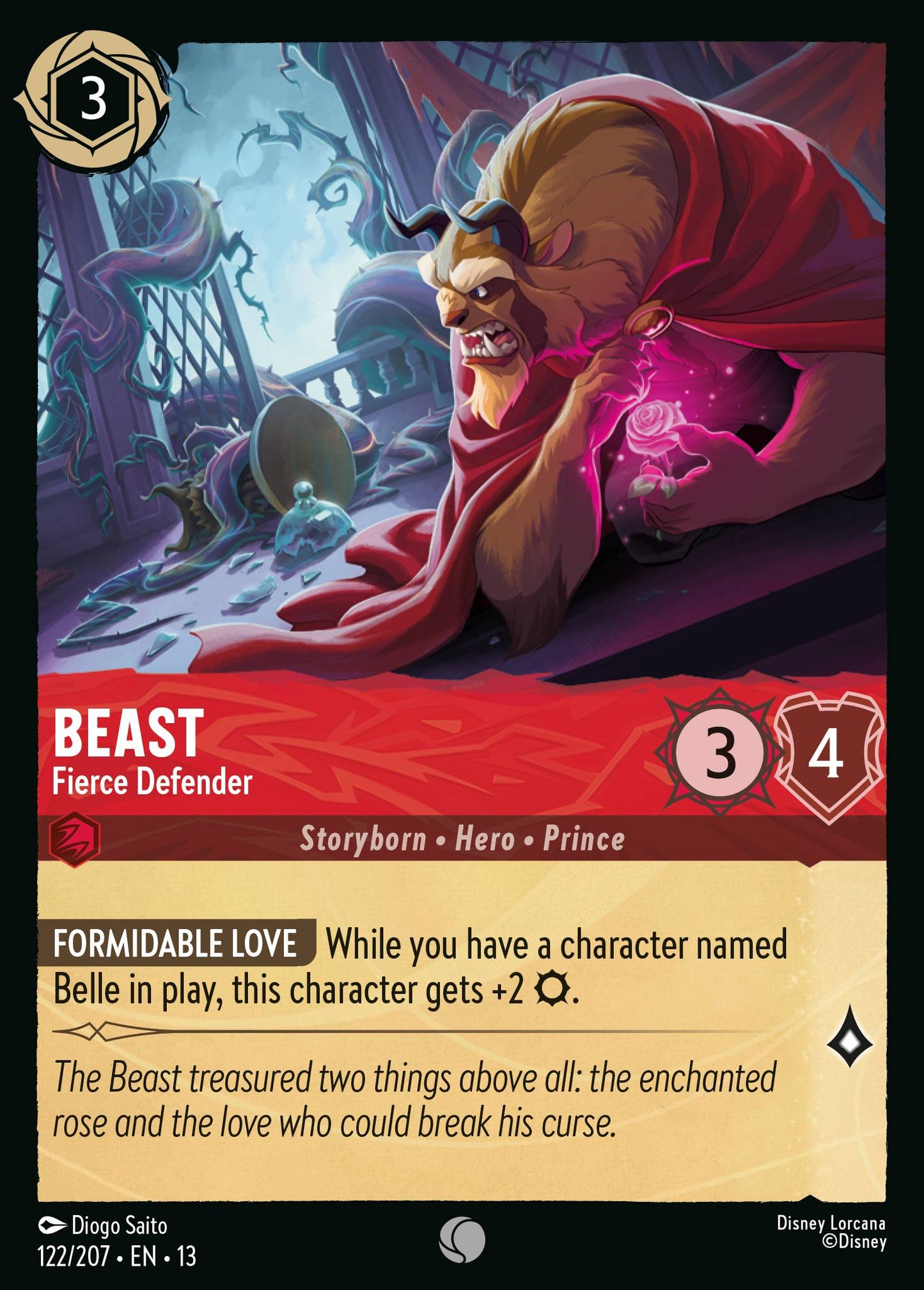 Beast - Fierce Defender - Common Lorcana Card