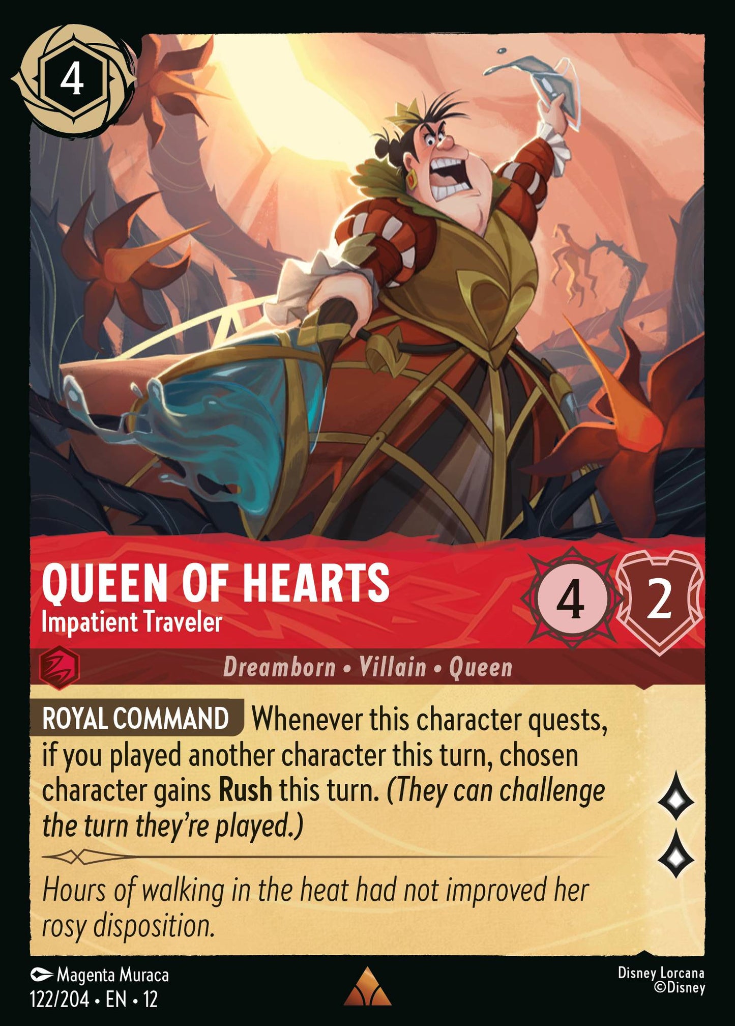 Queen of Hearts - Impatient Traveler (Rare)