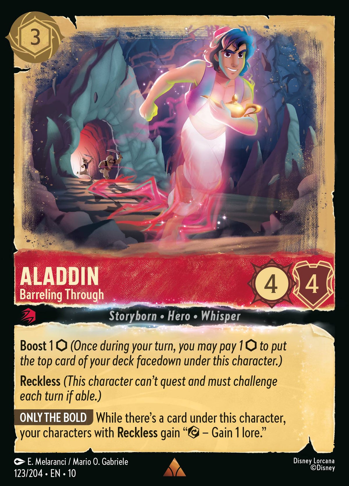 Aladdin - Barreling Through - Rare Lorcana Card