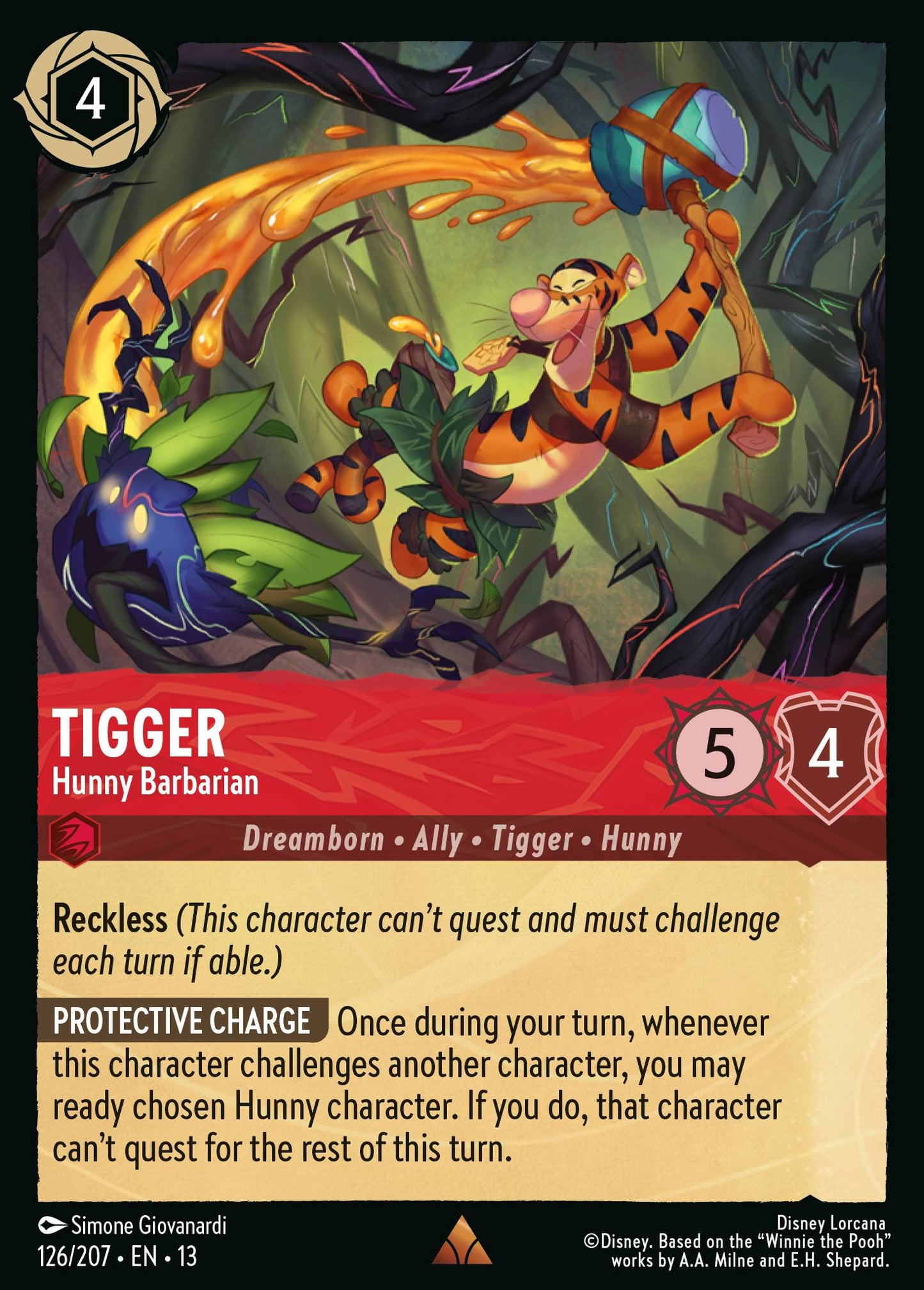 Tigger - Hunny Barbarian - Disney Lorcana
