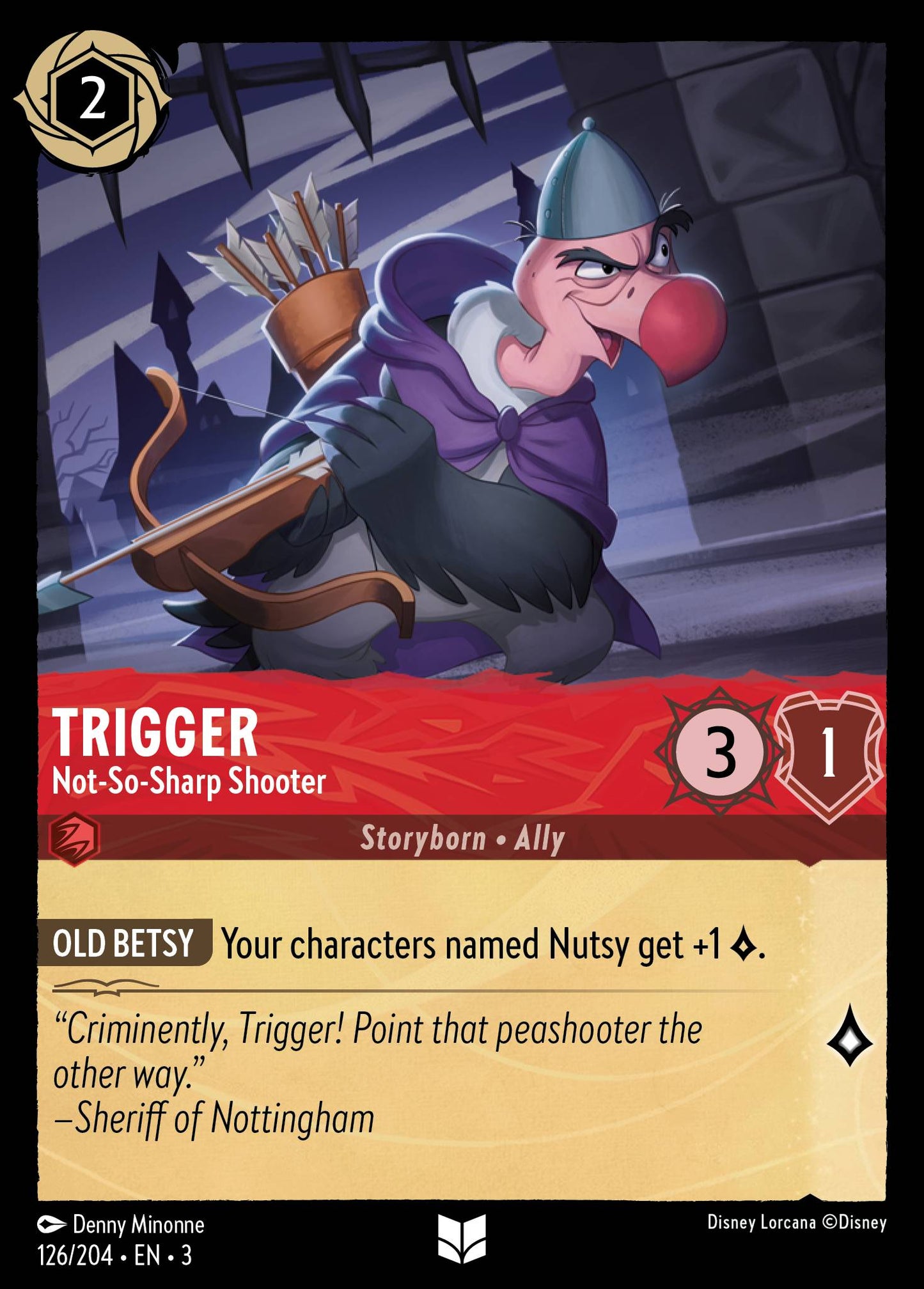 Trigger - Not-So-Sharp Shooter - Uncommon Lorcana Card
