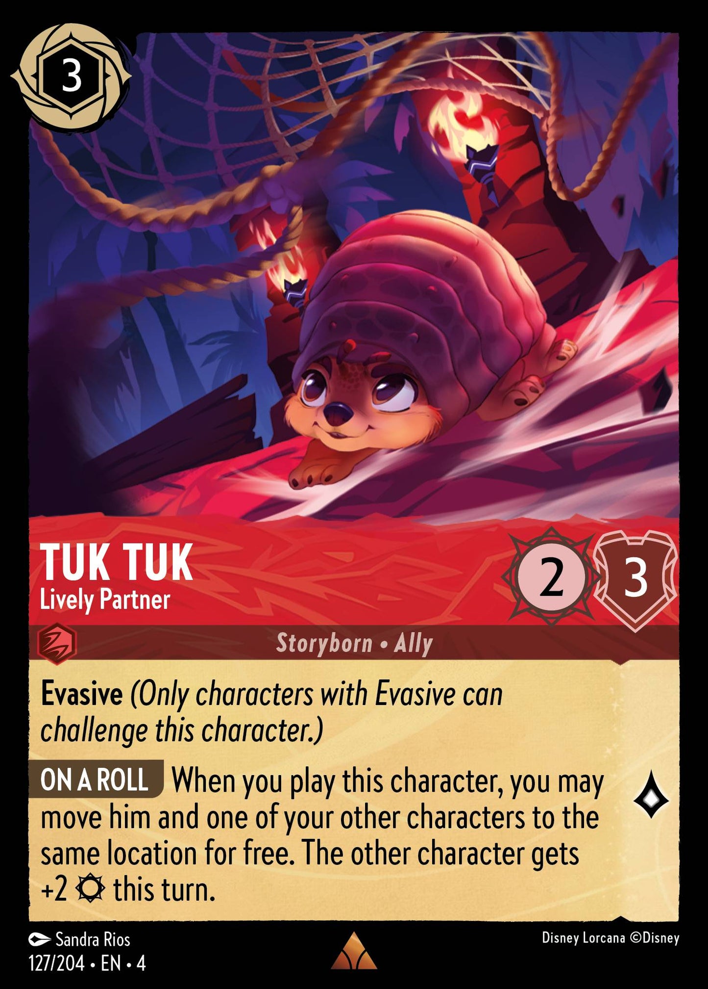 Tuk Tuk - Lively Partner - Rare Lorcana Card