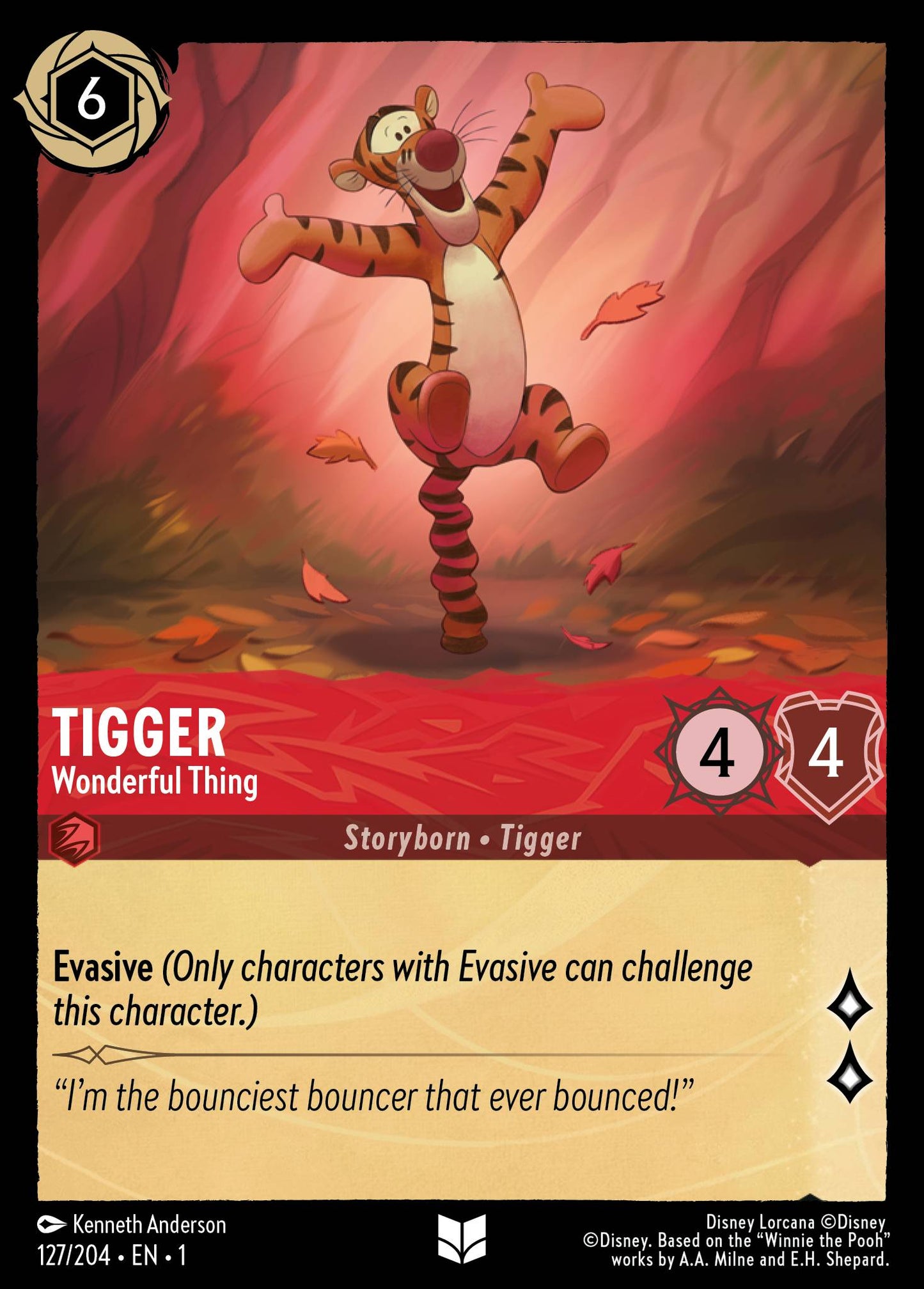 Tigger - Wonderful Thing - Uncommon Lorcana Card