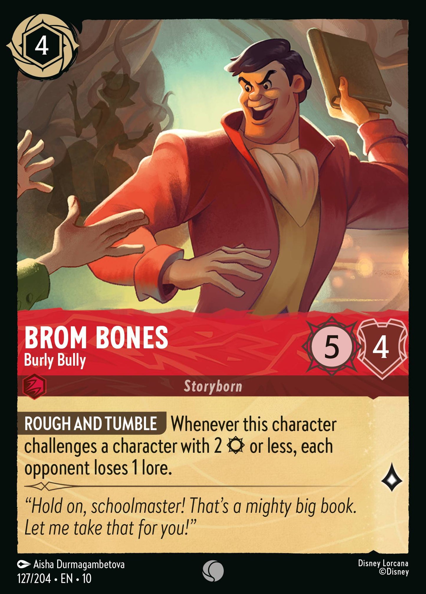 Brom Bones - Burly Bully - Common Lorcana Card