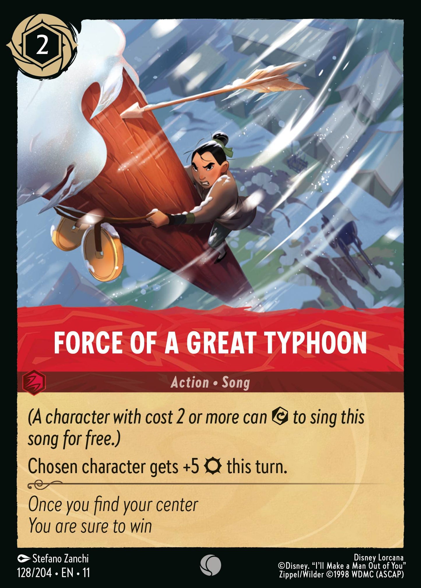 Force of a Great Typhoon - Common Lorcana Card
