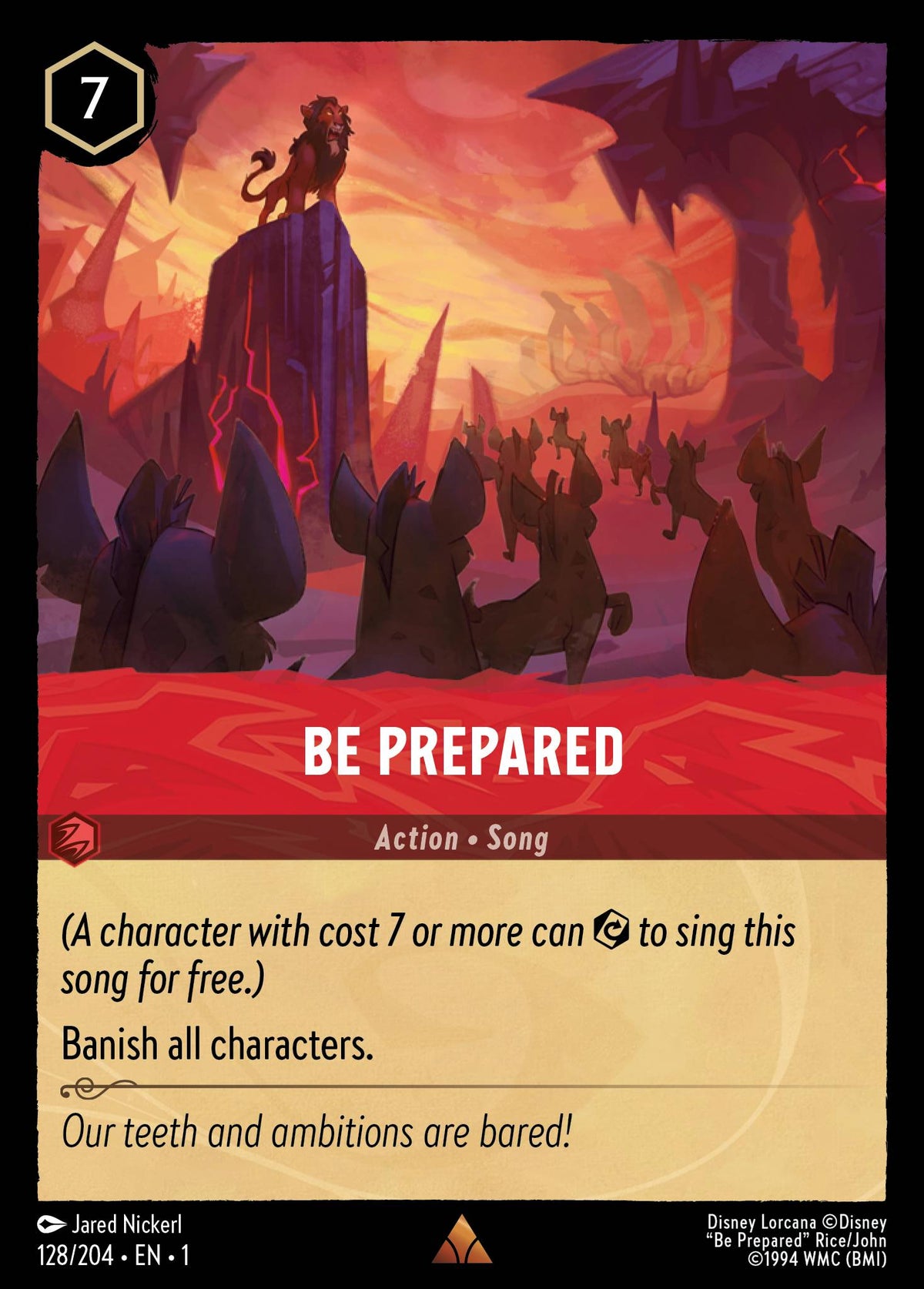 Be Prepared - Rare Lorcana Card