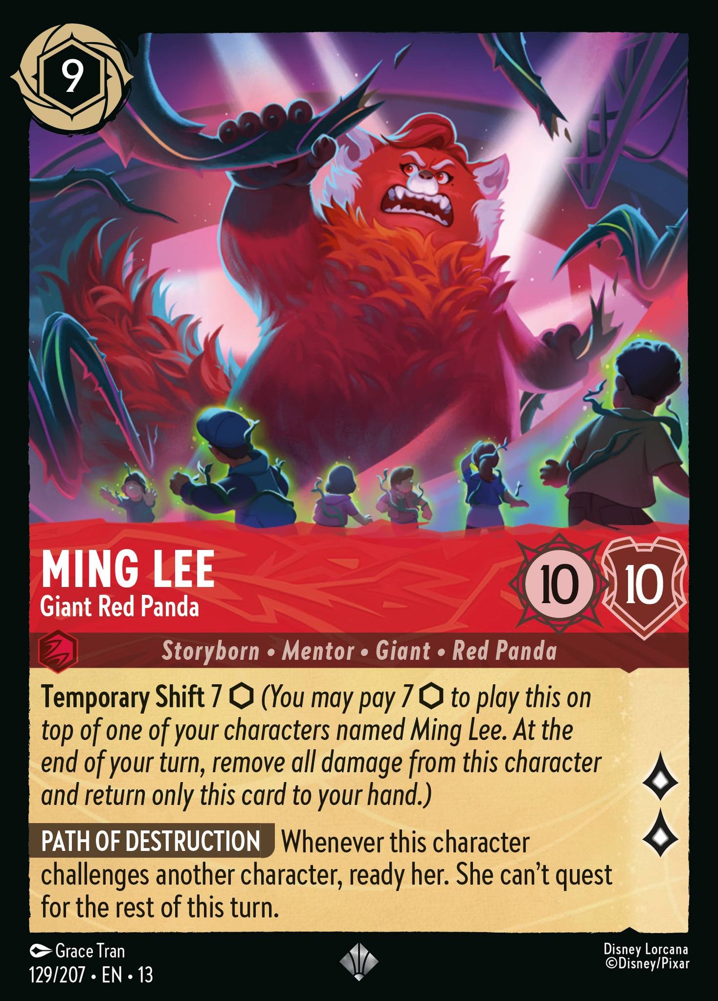 Ming Lee - Giant Red Panda - Disney Lorcana