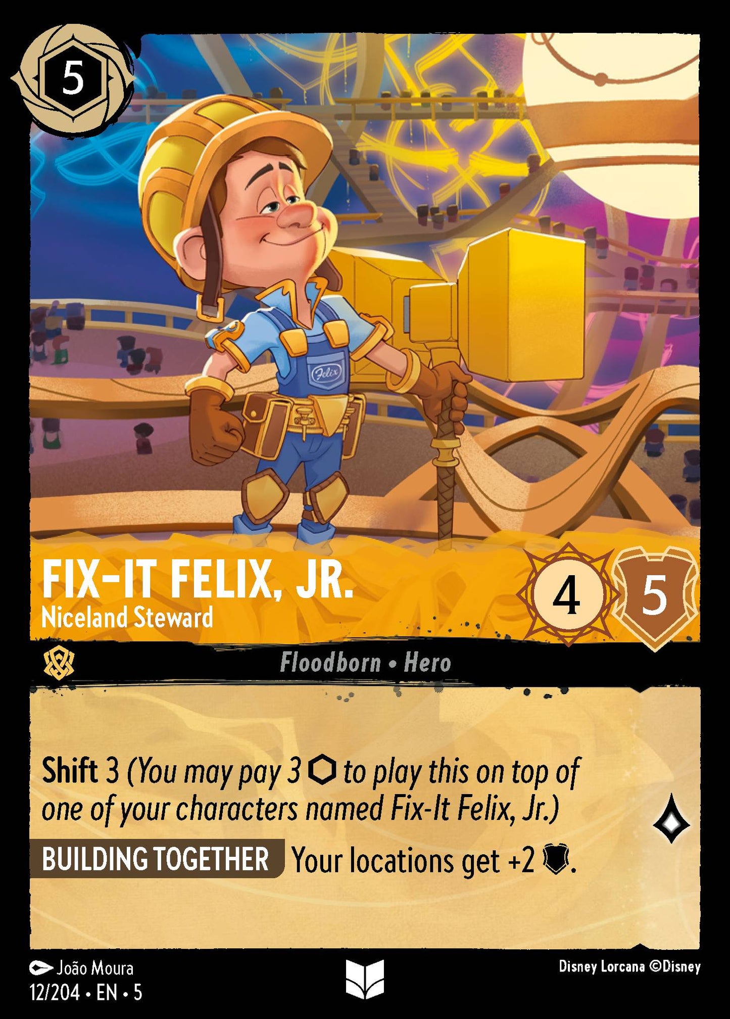 Fix-It Felix, Jr. - Niceland Steward - Uncommon Lorcana Card