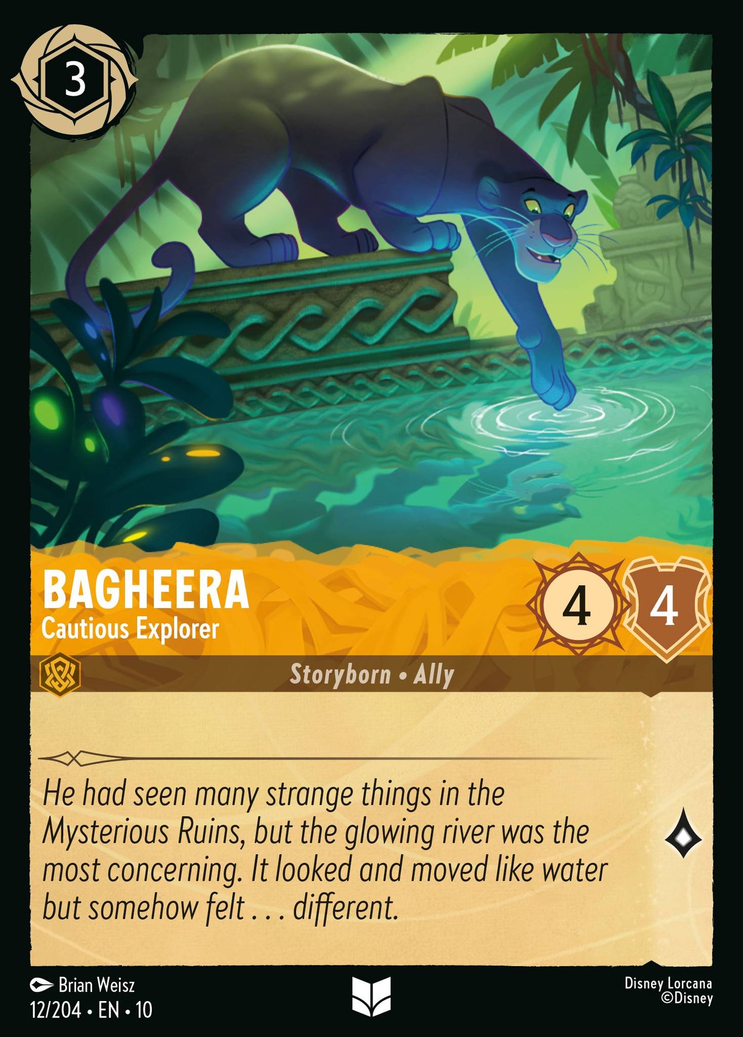 Bagheera - Cautious Explorer - Uncommon Lorcana Card