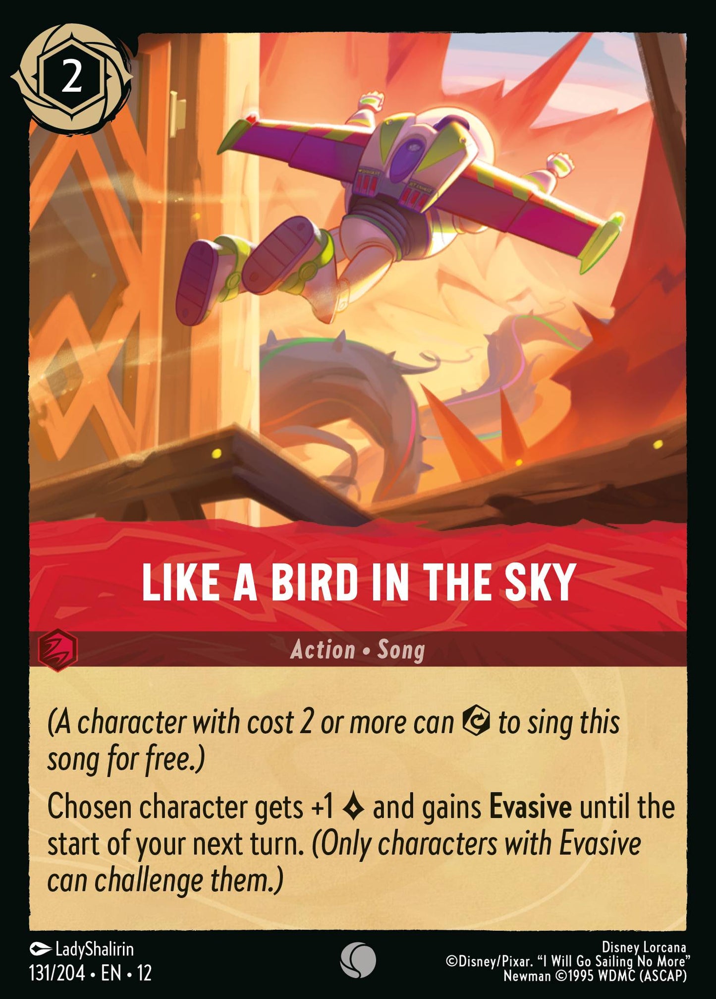 Like a Bird in the Sky - Common Lorcana Card