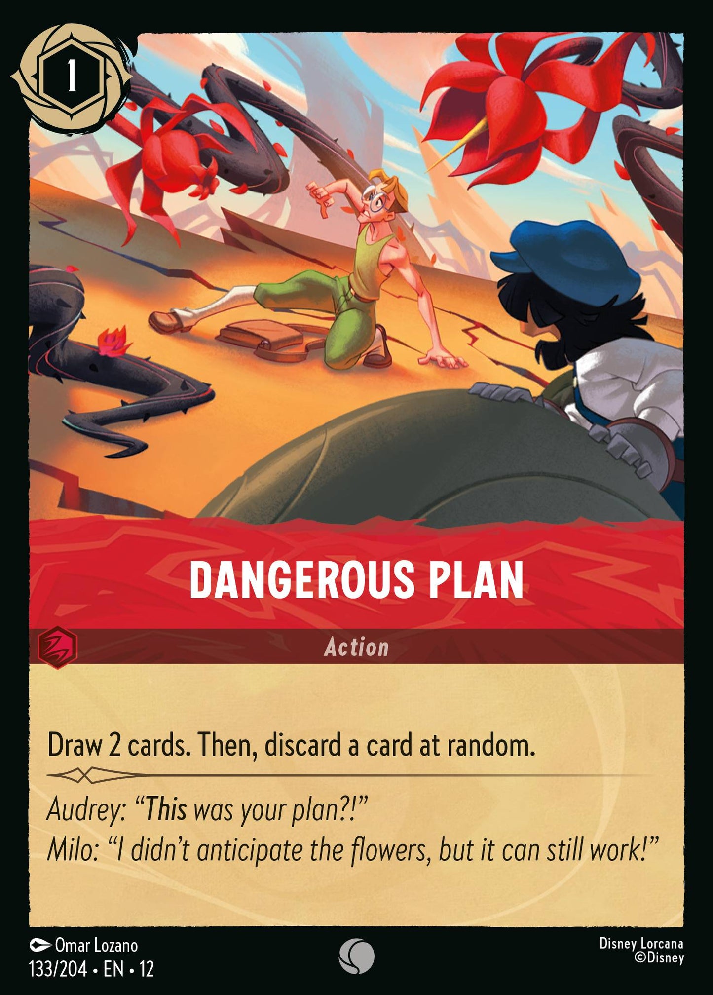 Dangerous Plan - Common Lorcana Card