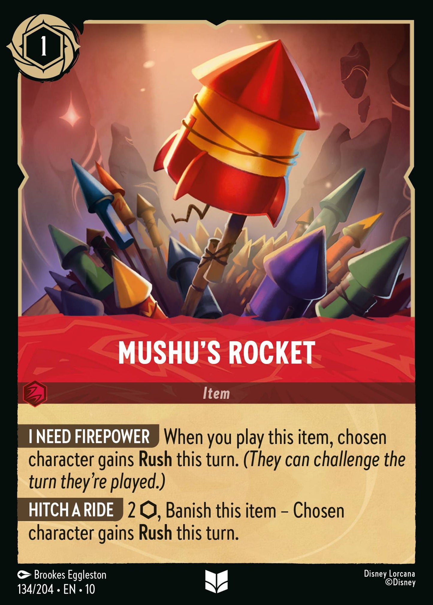 Mushu's Rocket - Uncommon Lorcana Card