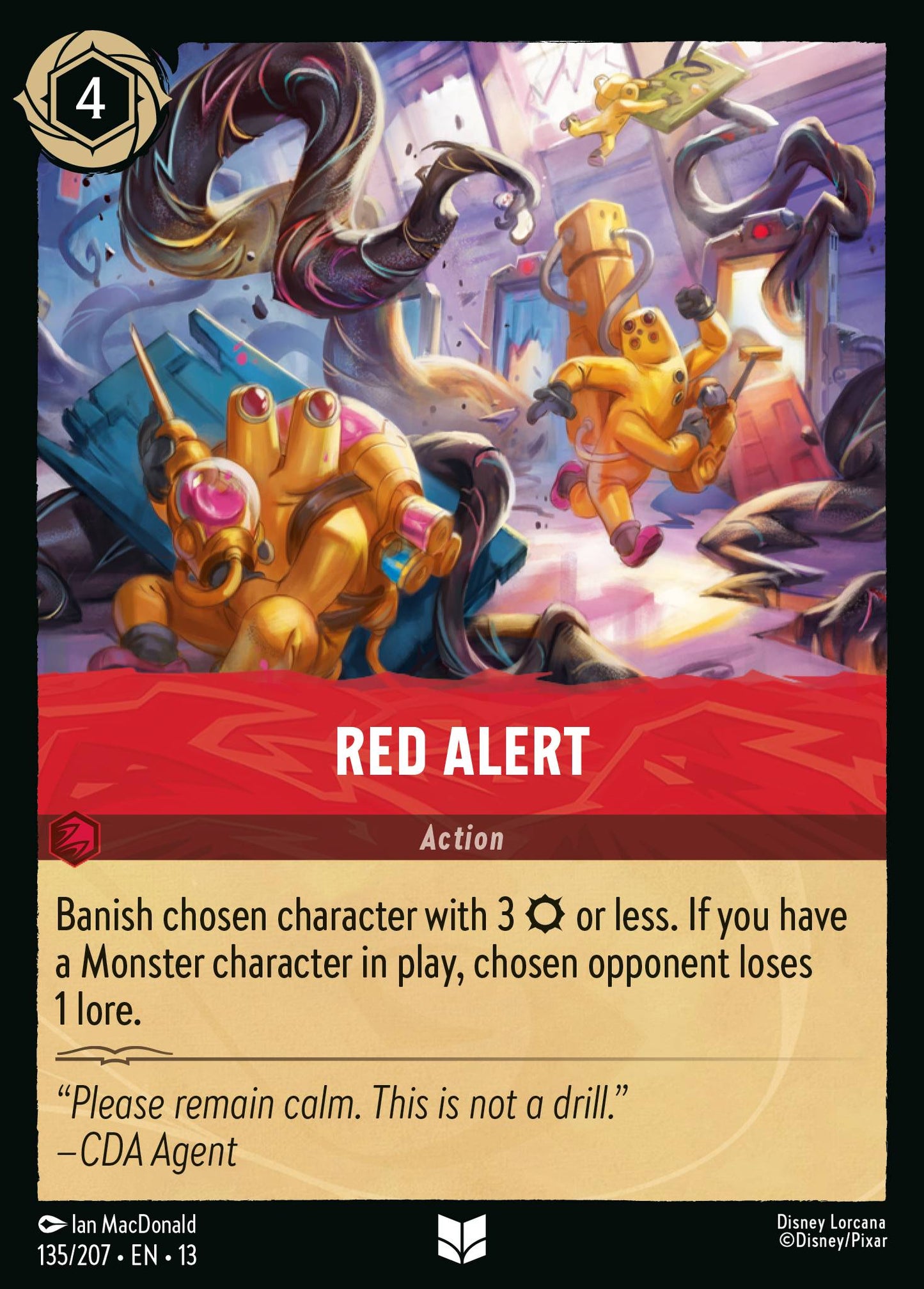 Red Alert - Uncommon Lorcana Card