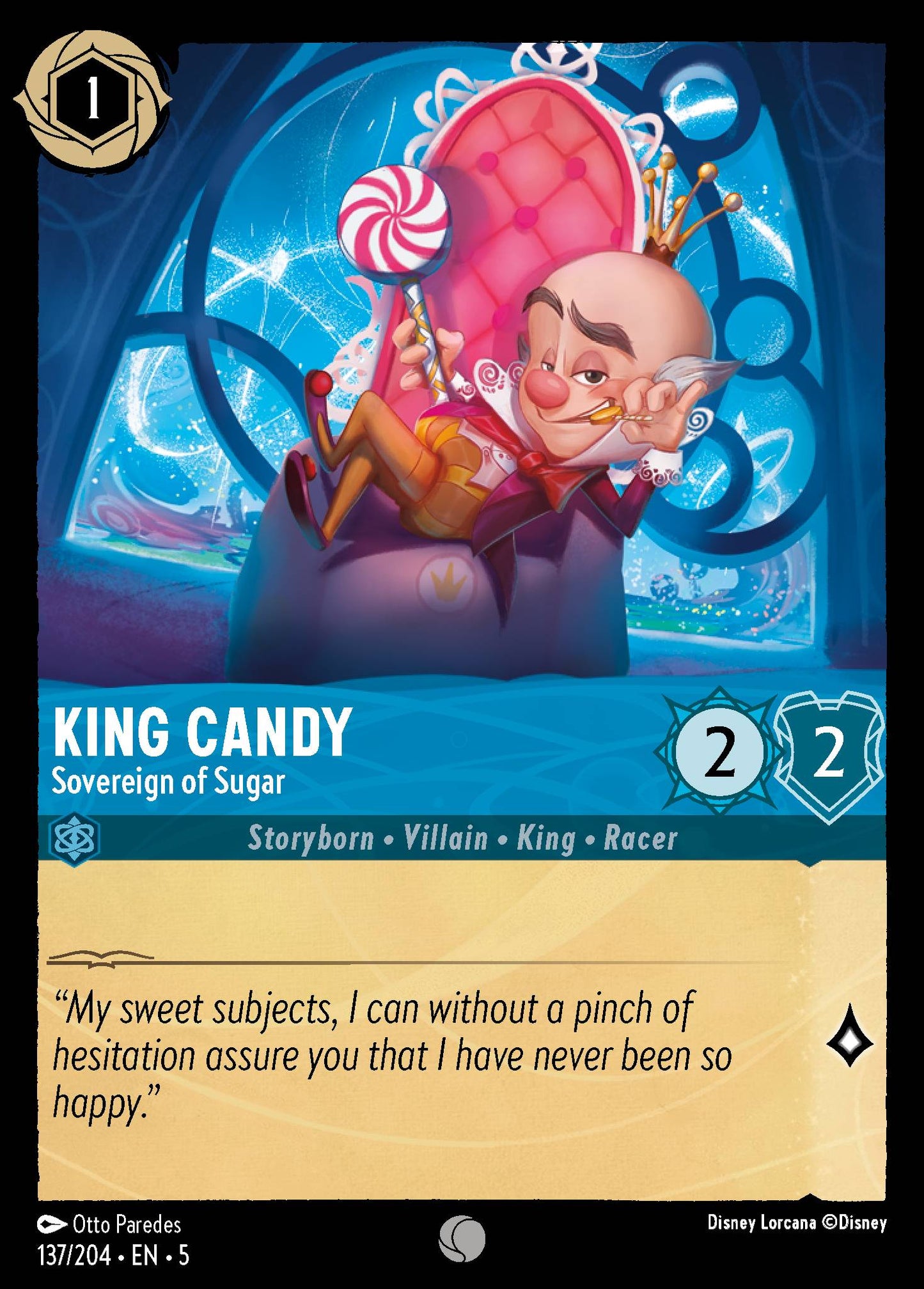 King Candy - Sovereign of Sugar - Common Lorcana Card
