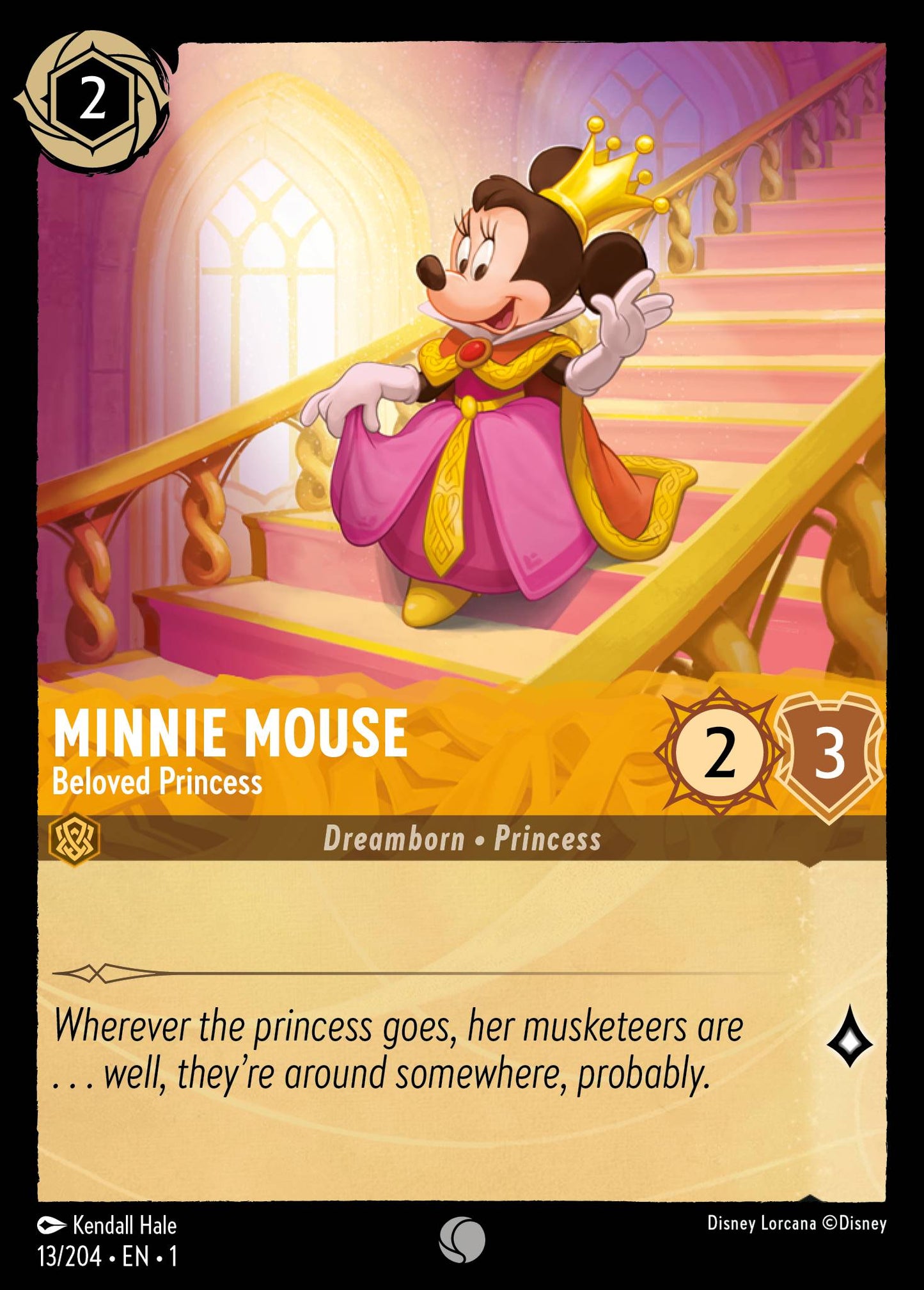 Minnie Mouse - Beloved Princess - Common Lorcana Card