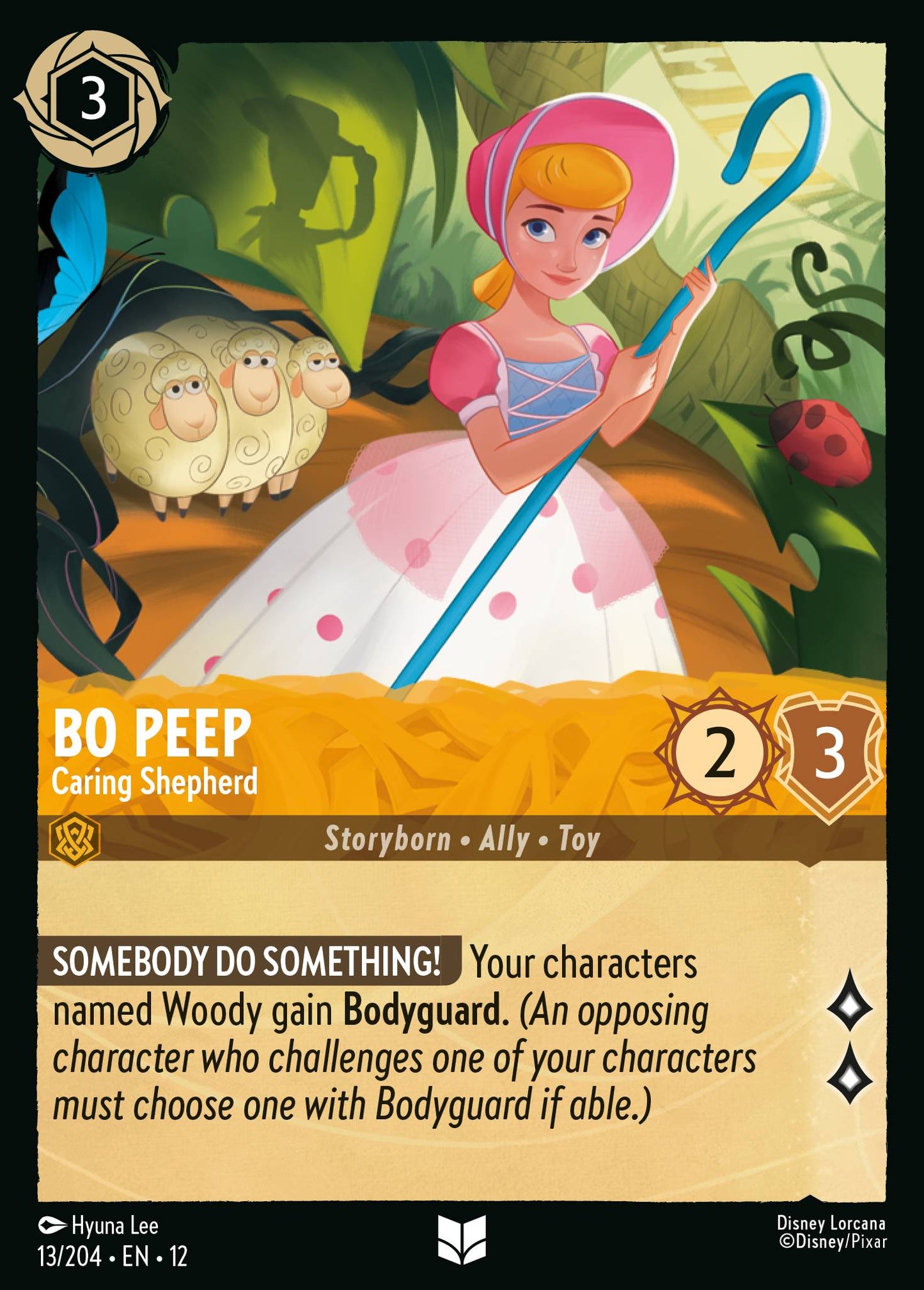 Bo Peep - Caring Shepherd - Uncommon Lorcana Card
