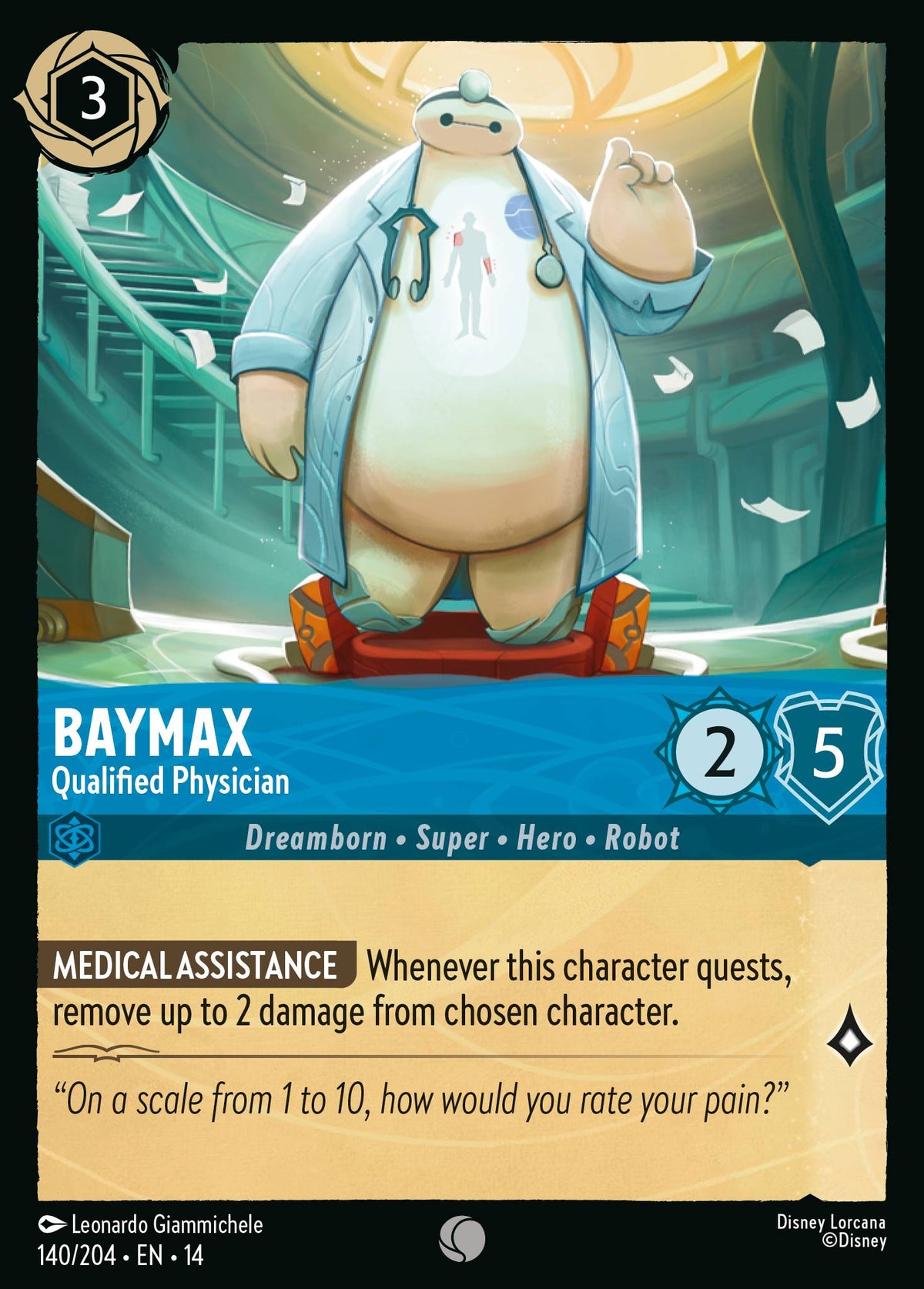 Baymax - Qualified Physician - Common Lorcana Card