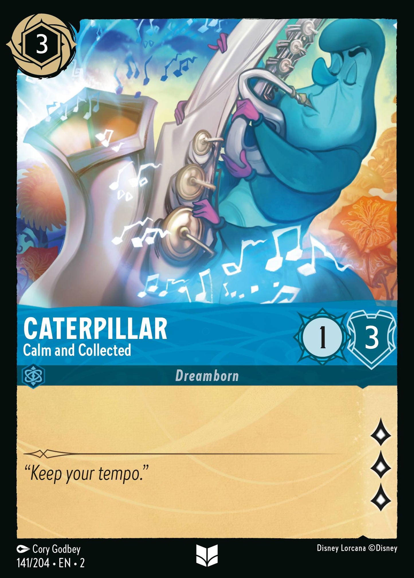 Caterpillar - Calm and Collected - Uncommon Lorcana Card