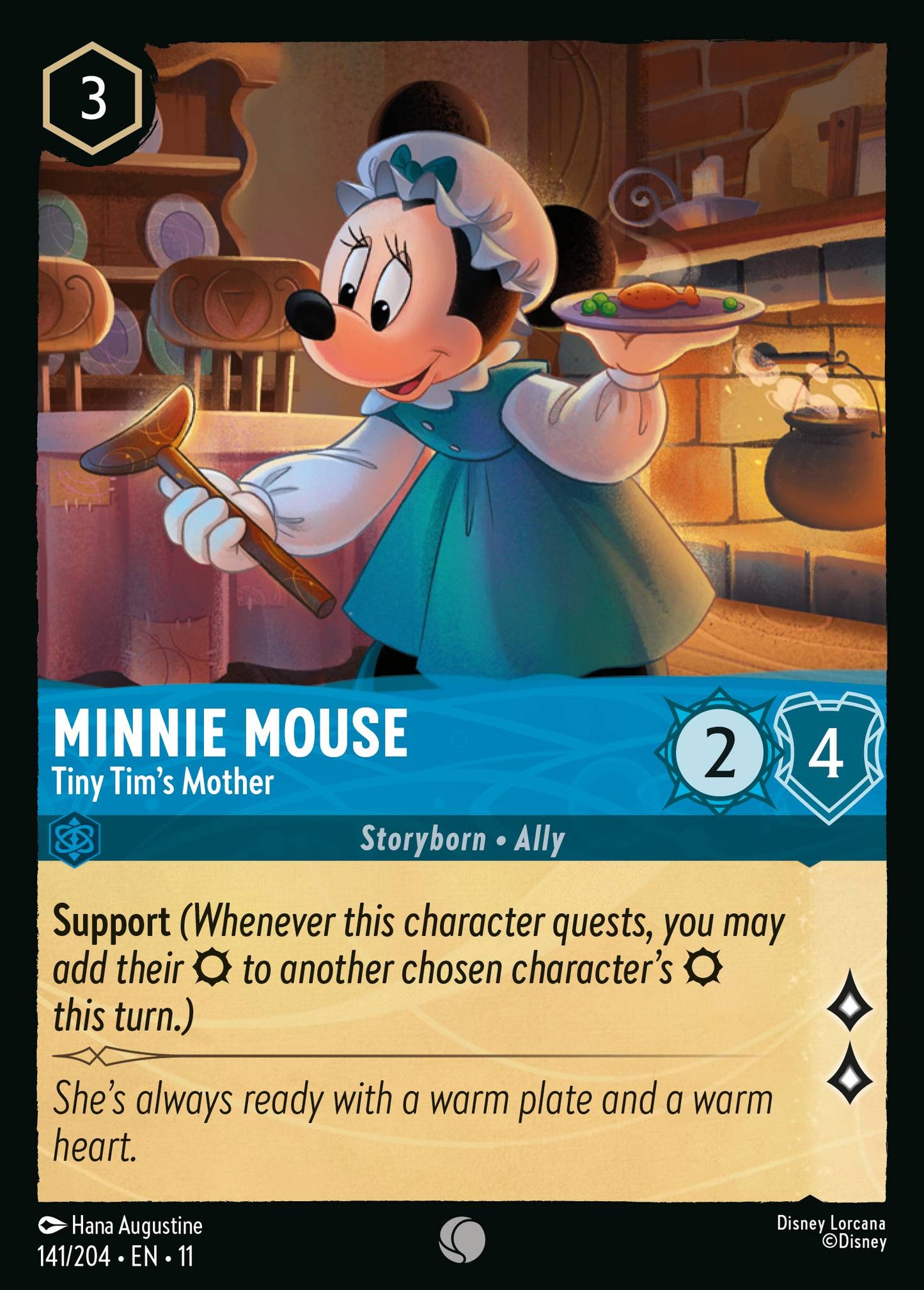 Minnie Mouse - Tiny Tim's Mother - Common Lorcana Card