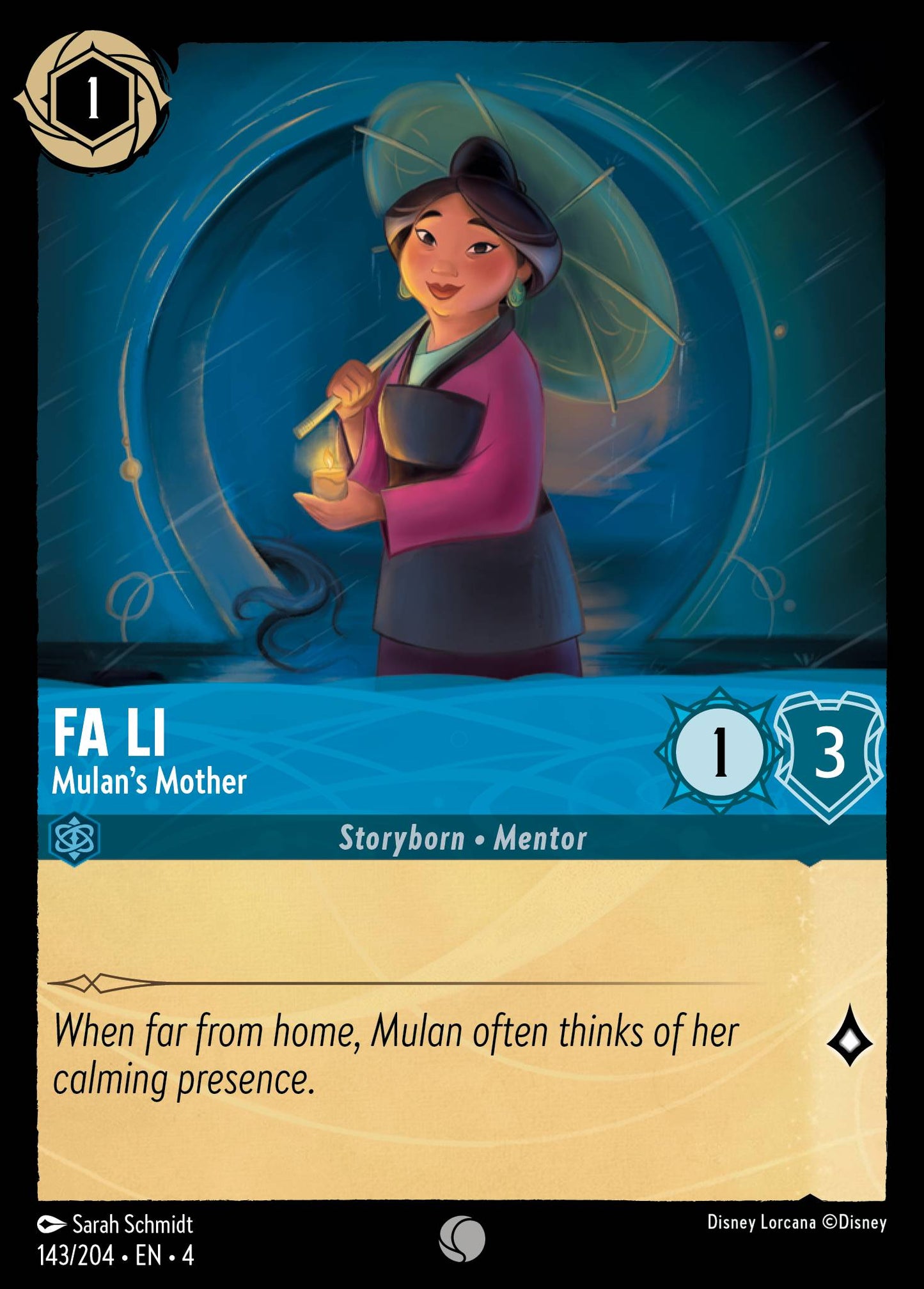 Fa Li - Mulan's Mother - Common Lorcana Card