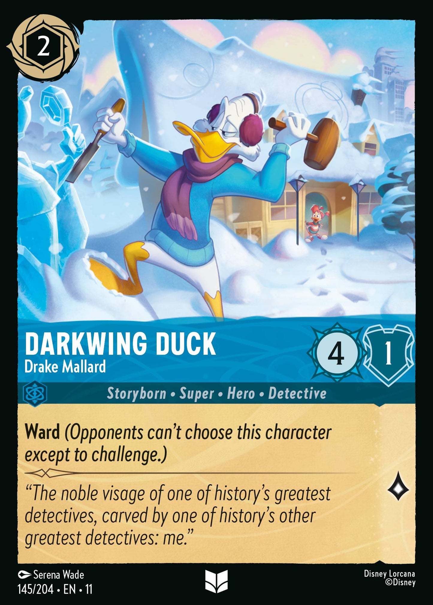 Darkwing Duck - Drake Mallard - Uncommon Lorcana Card
