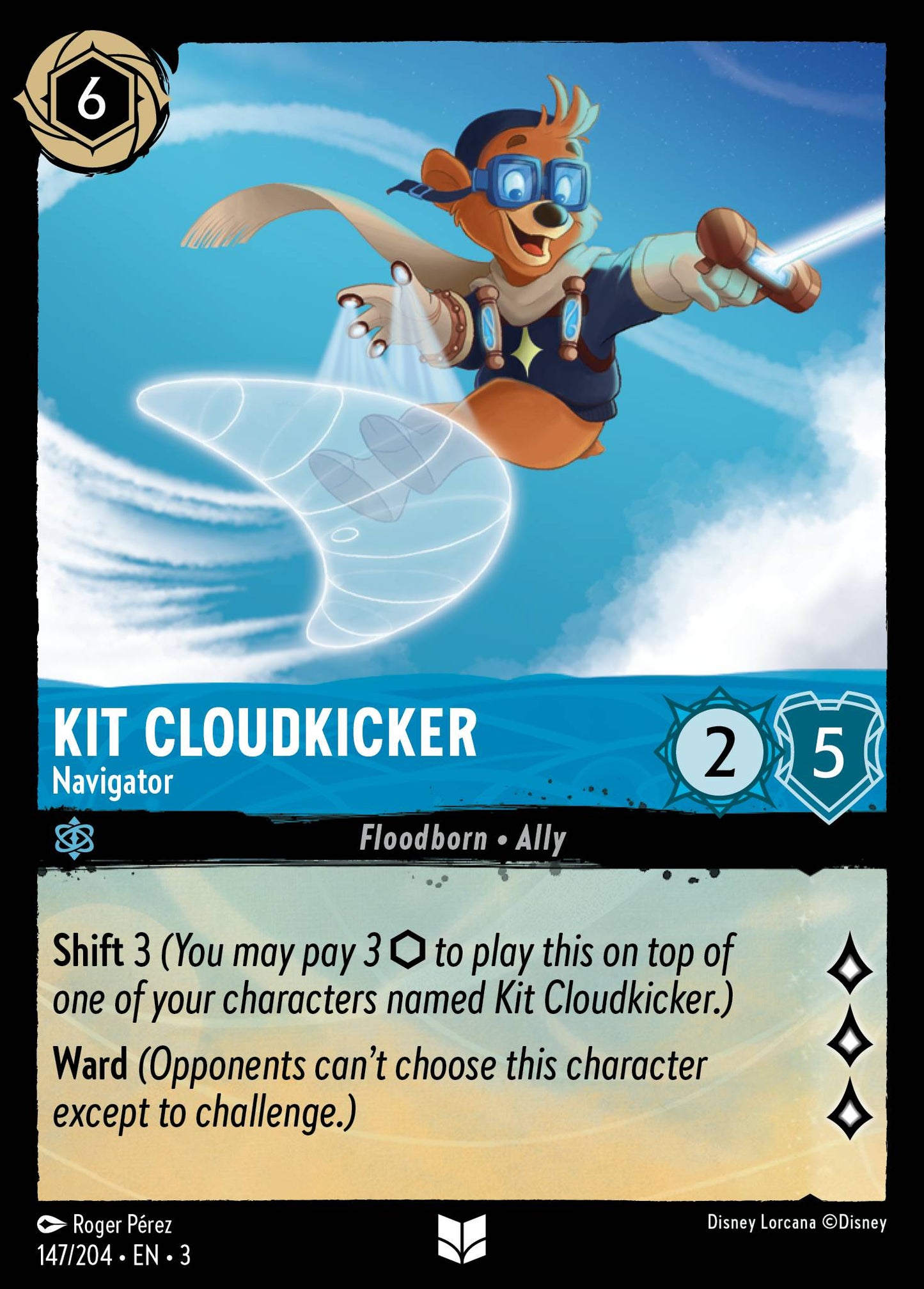 Kit Cloudkicker - Navigator - Uncommon Lorcana Card