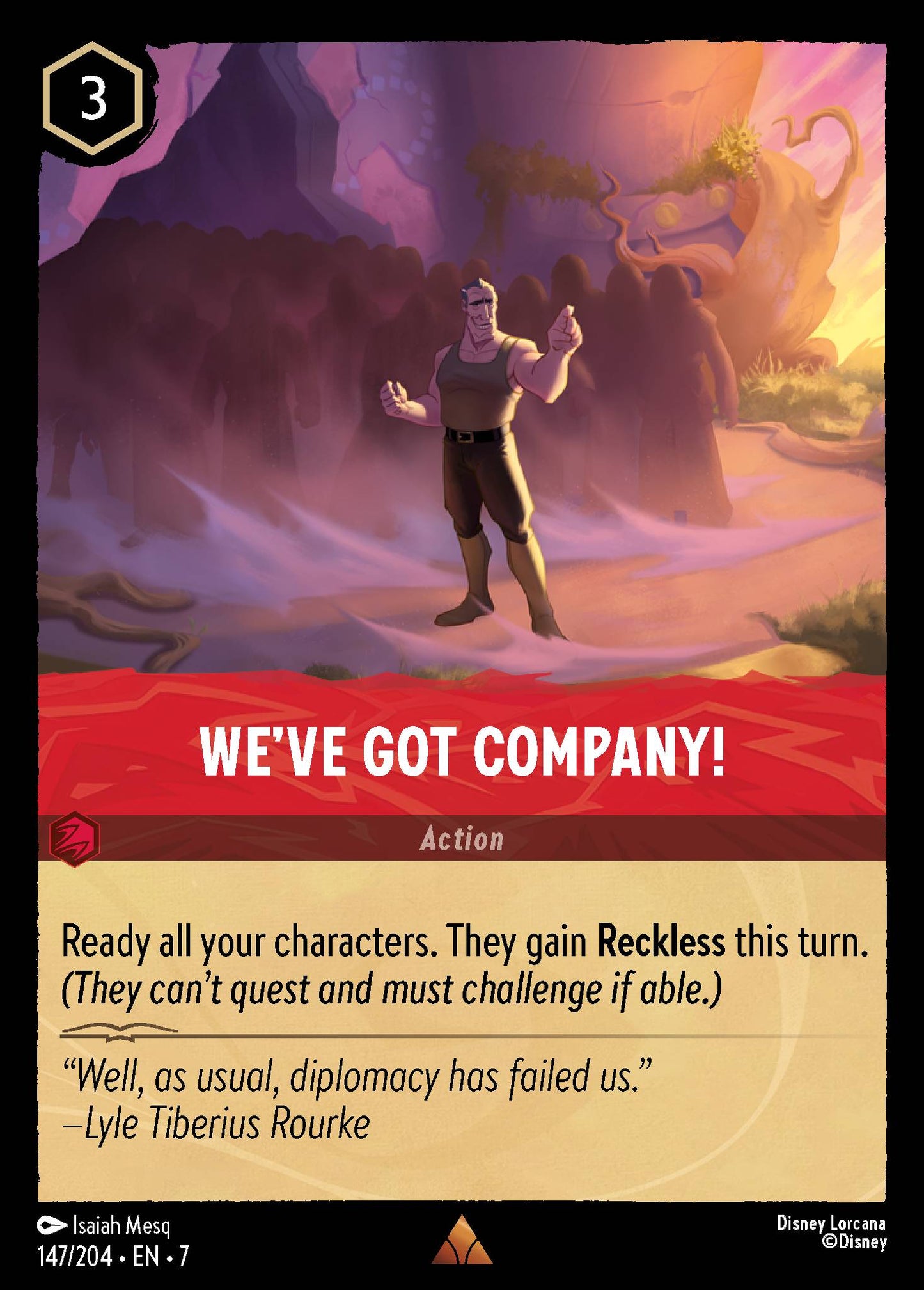 We've Got Company! - Rare Lorcana Card
