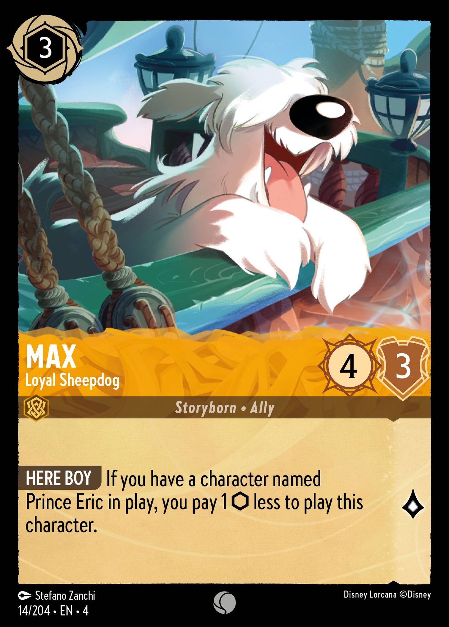 Max - Loyal Sheepdog - Common Lorcana Card