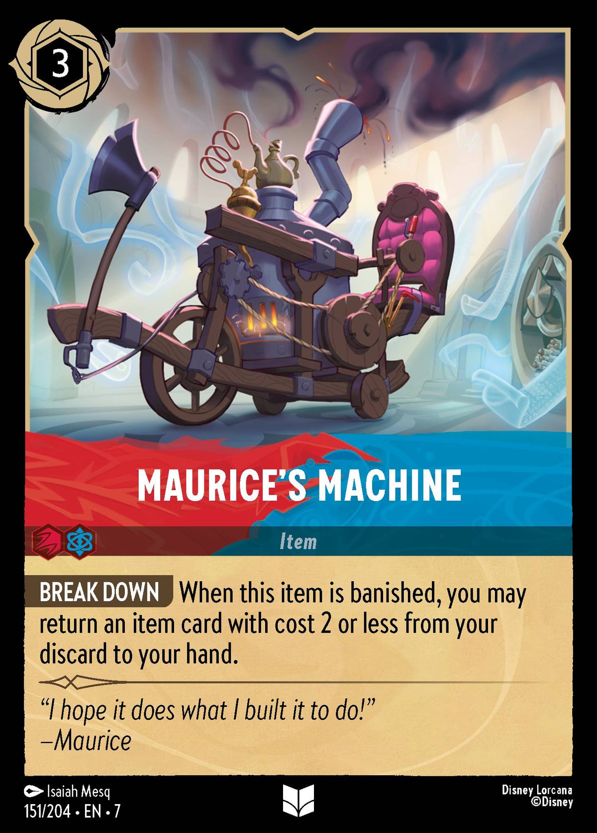 Maurice's Machine - Uncommon Lorcana Card
