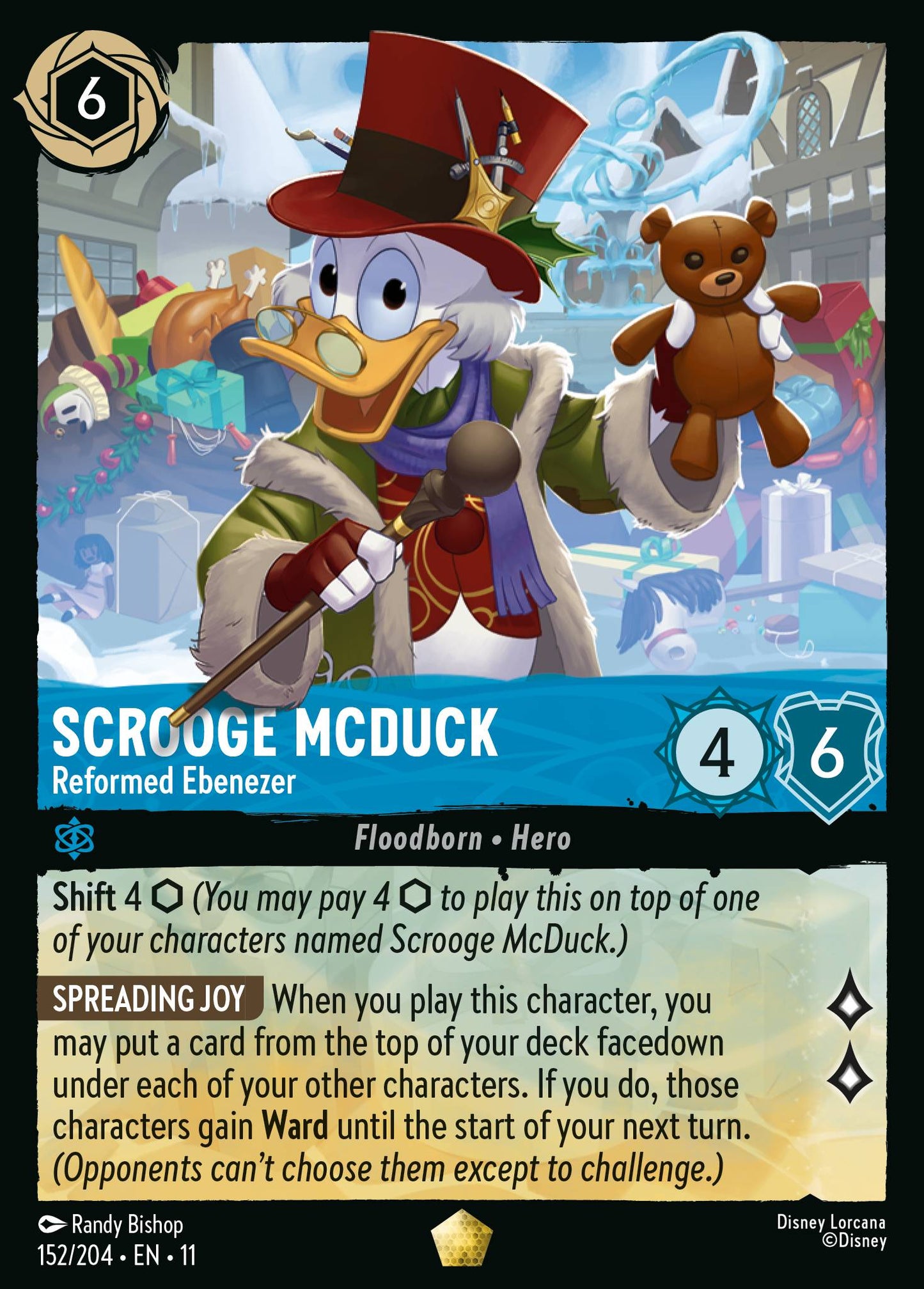 Scrooge McDuck - Reformed Ebenezer - Legendary Lorcana Card