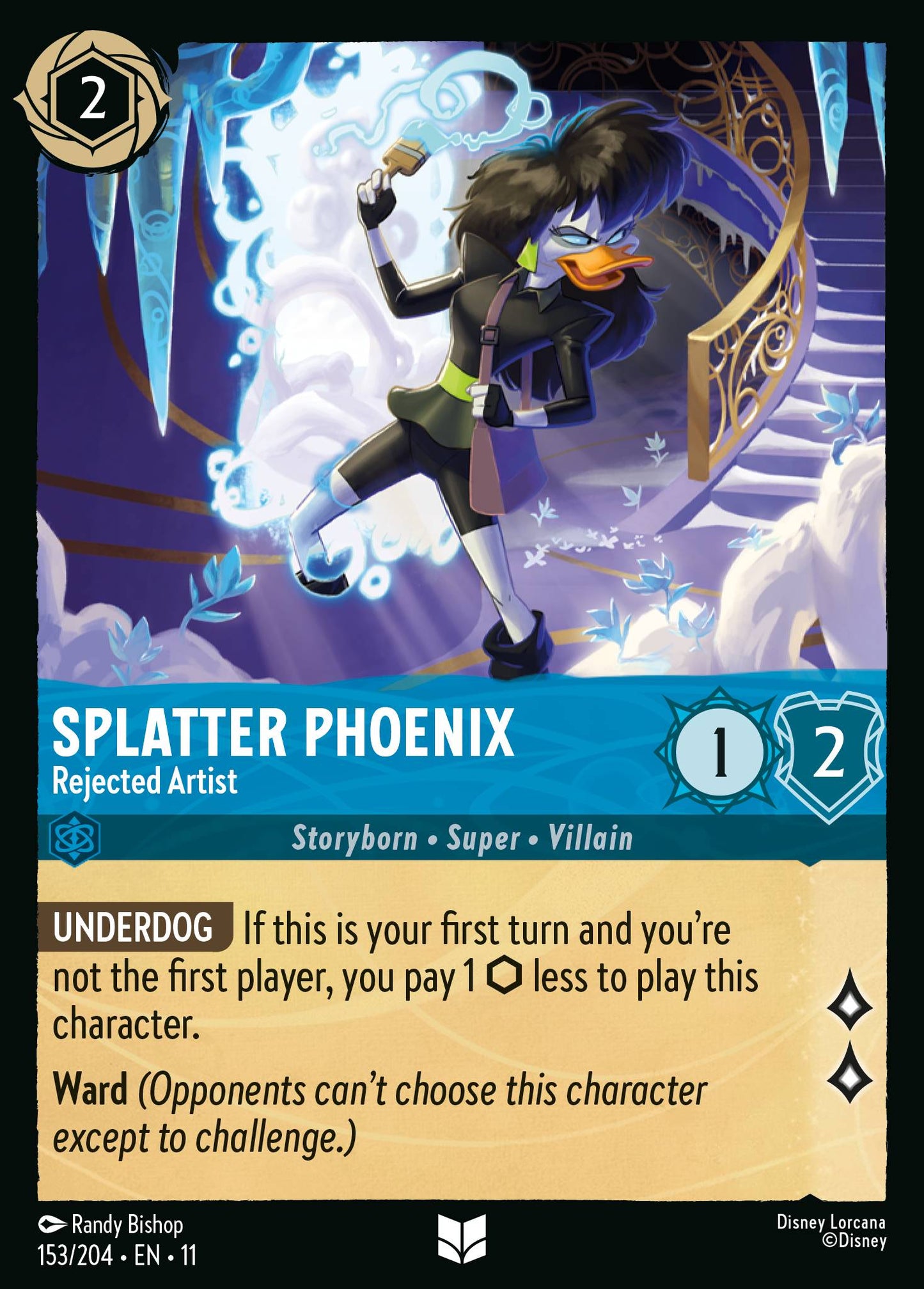 Splatter Phoenix - Rejected Artist - Uncommon Lorcana Card