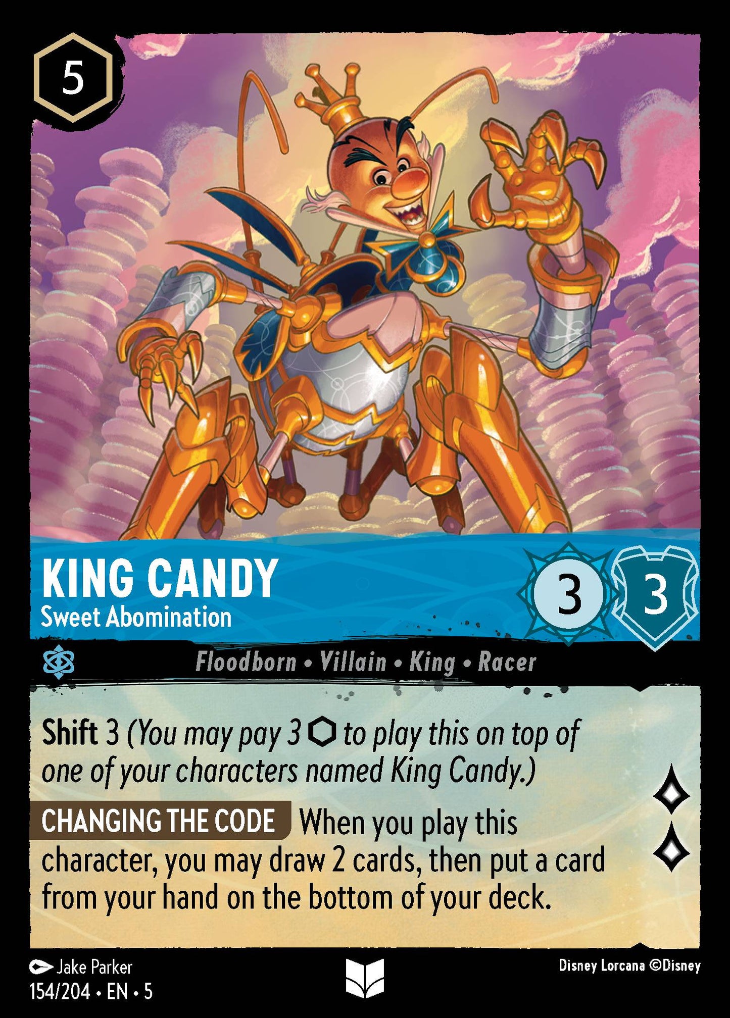 King Candy - Sweet Abomination - Uncommon Lorcana Card