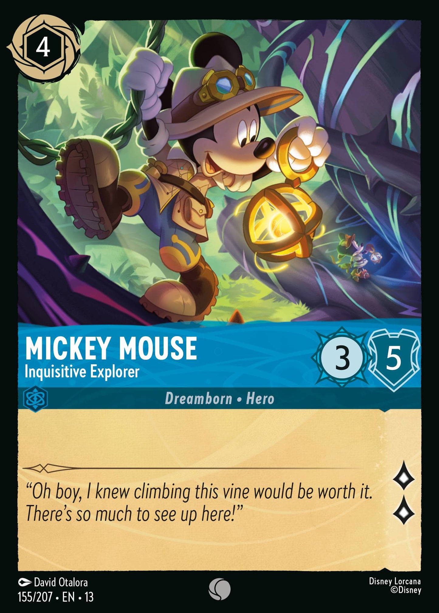 Mickey Mouse - Inquisitive Explorer - Common Lorcana Card