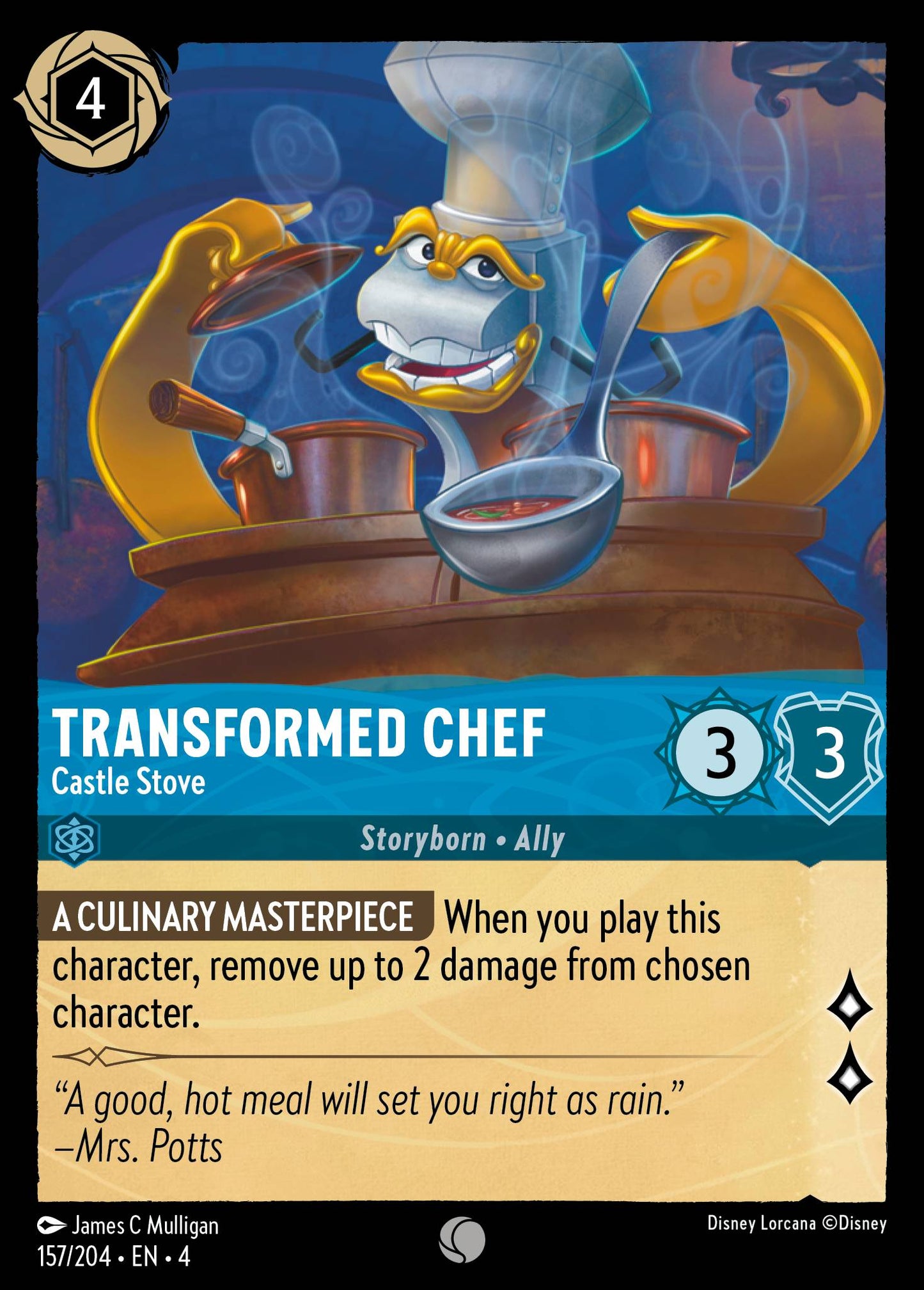 Transformed Chef - Castle Stove - Common Lorcana Card